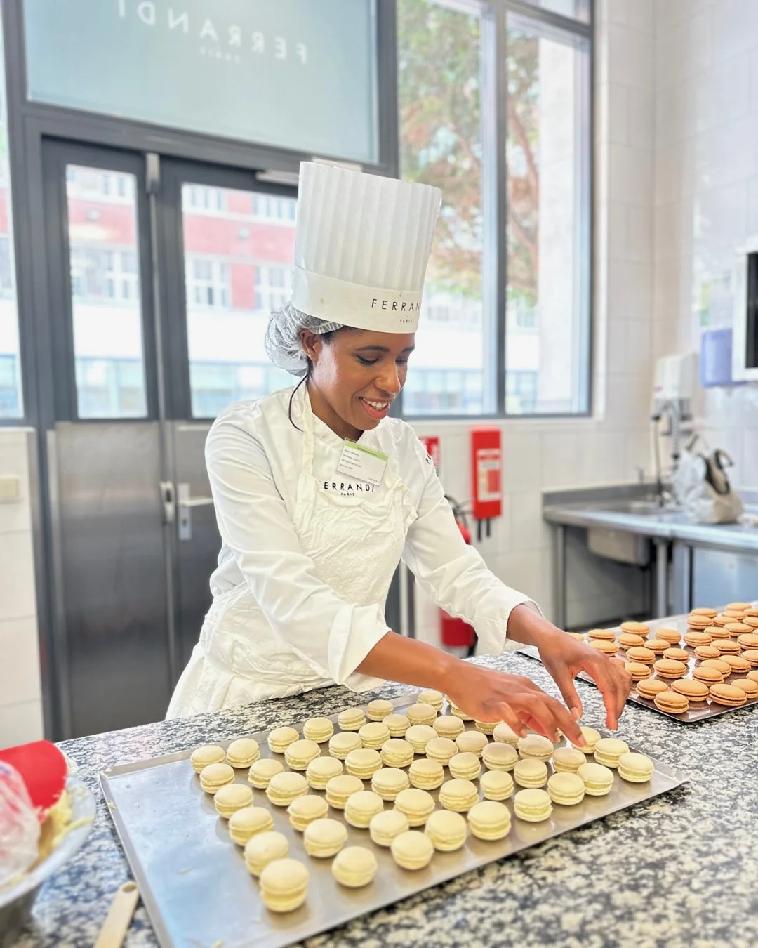 She is also a pastry chef