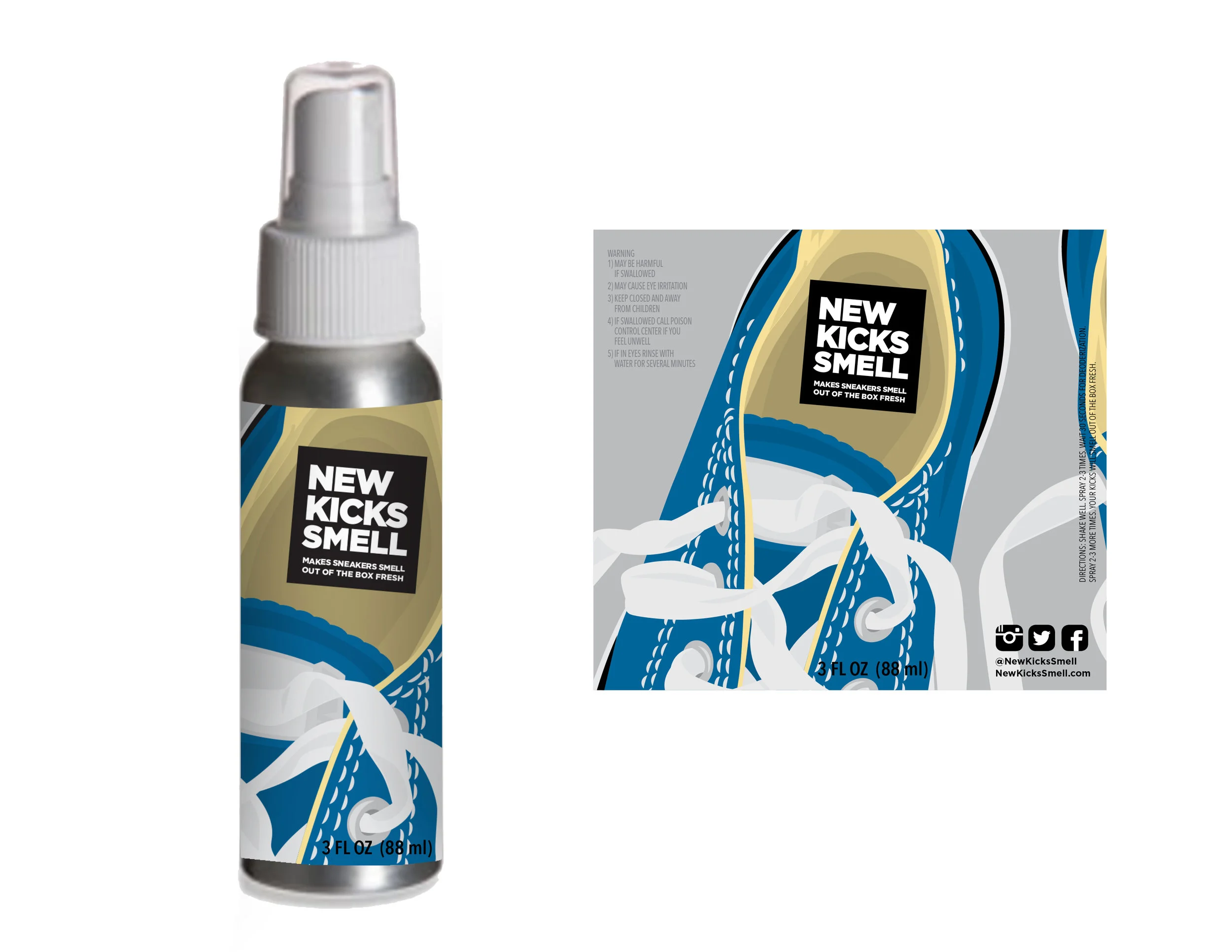 New Kicks Smell Package Design