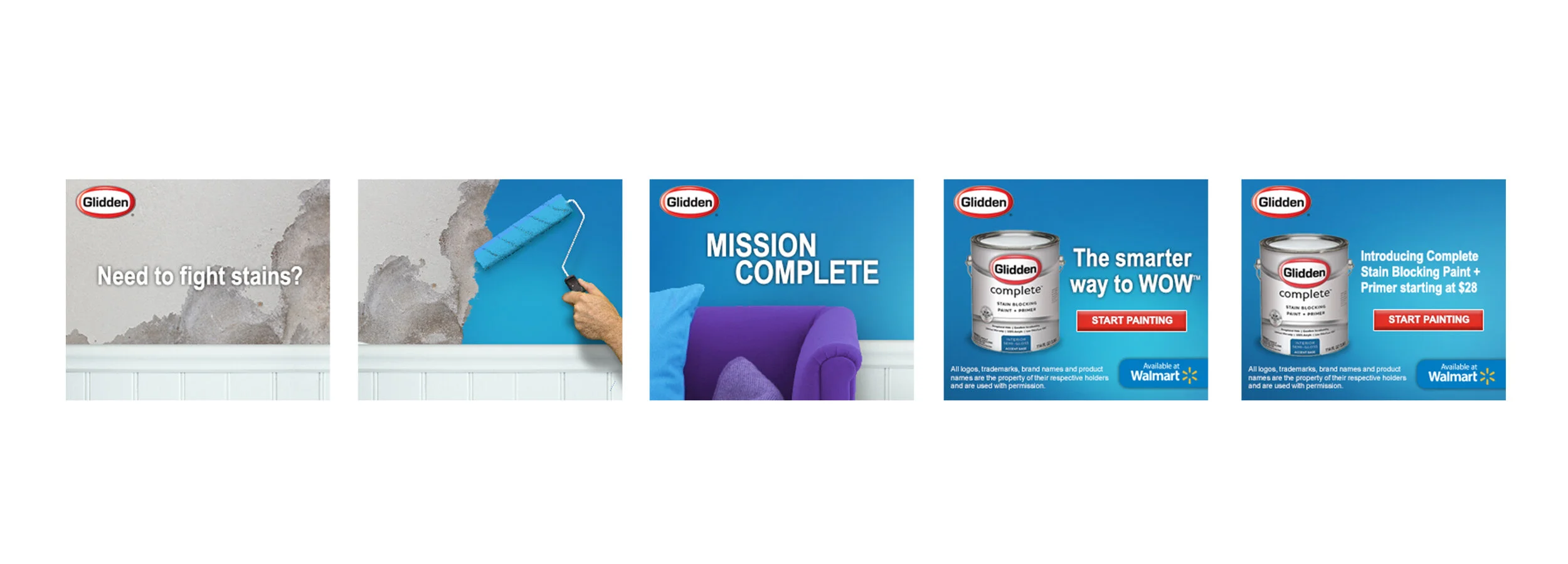 Glidden Mission Complete Banner Ad