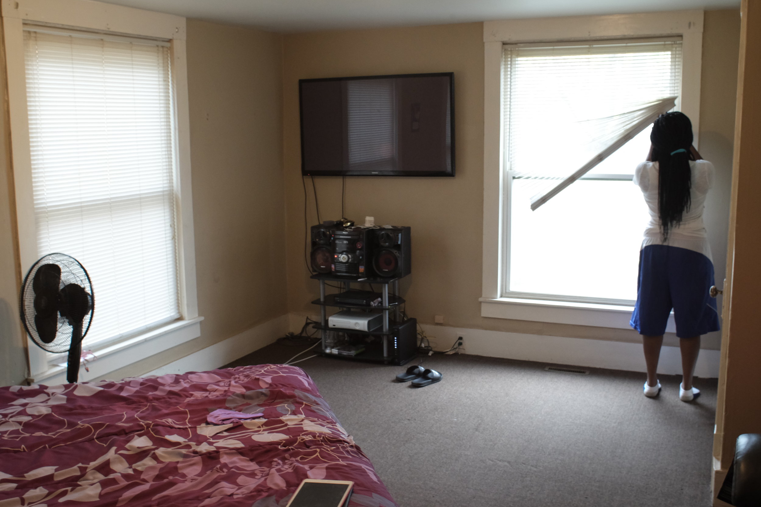 Yvette in her Bethany Housing Program apartment.