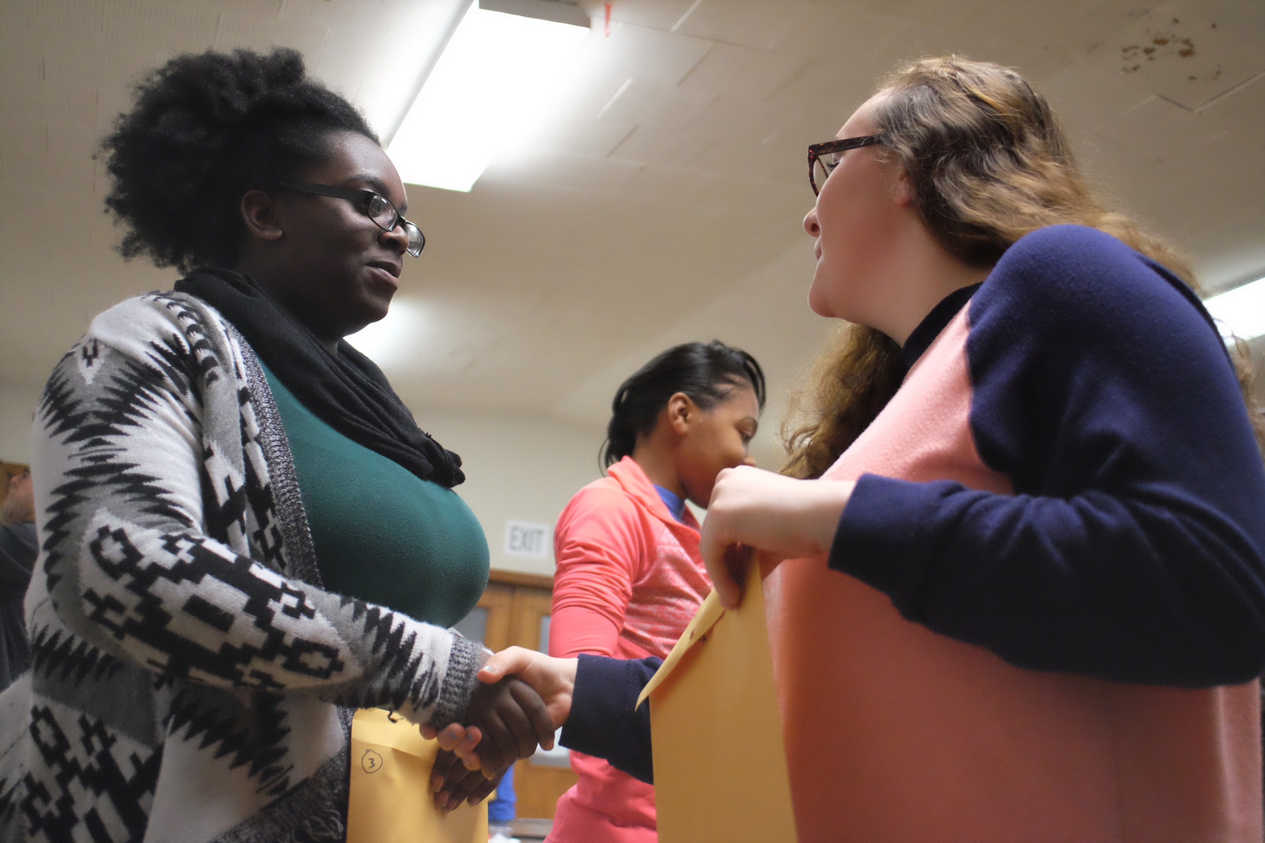 The workshops involve exercises that develop on the theme of inequality.