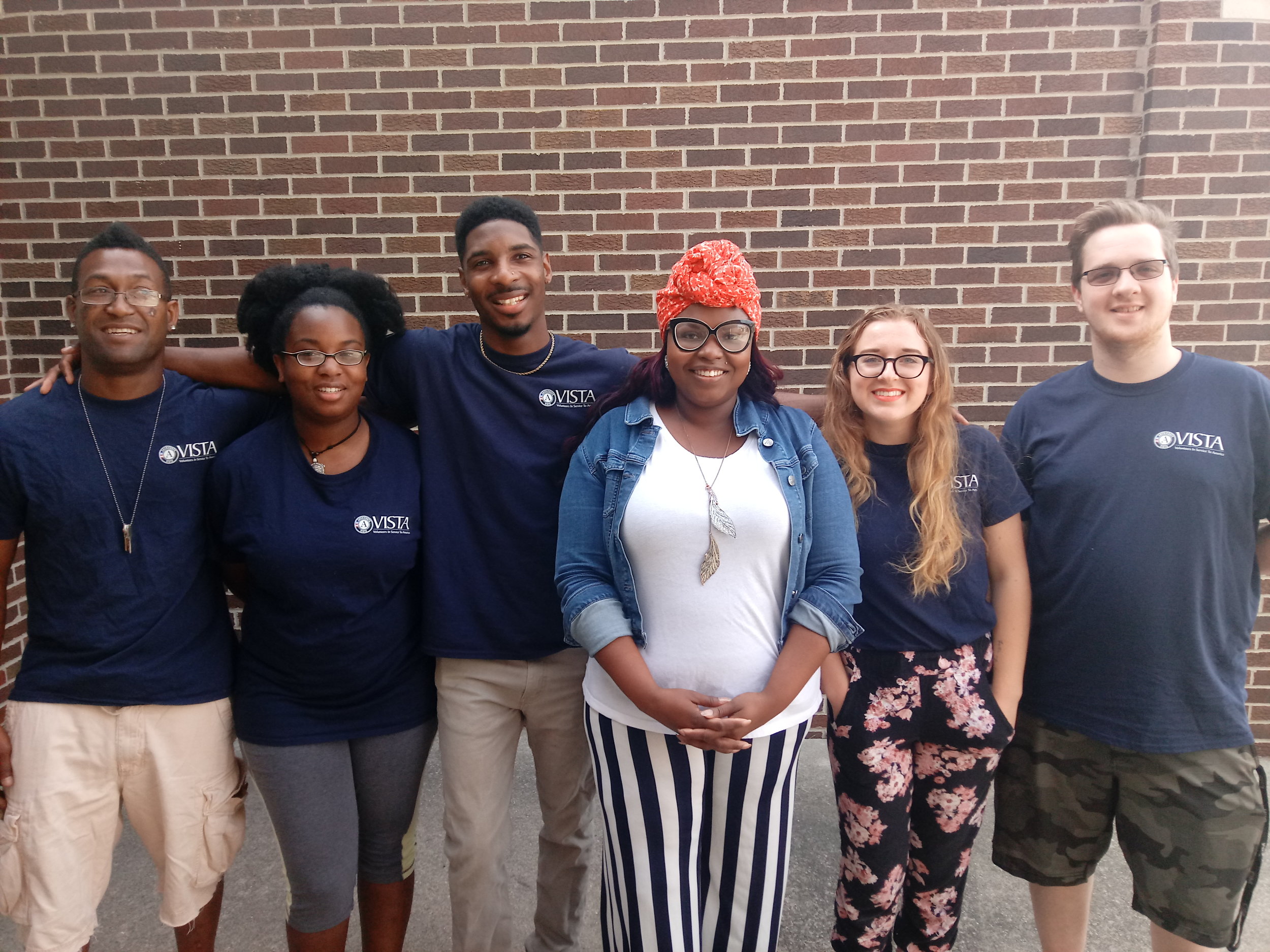 From left to right: Will, Shantel, Chris, Arisha (Vista Leader) Danielle, and Nathan, (Fluarry not pictured) 