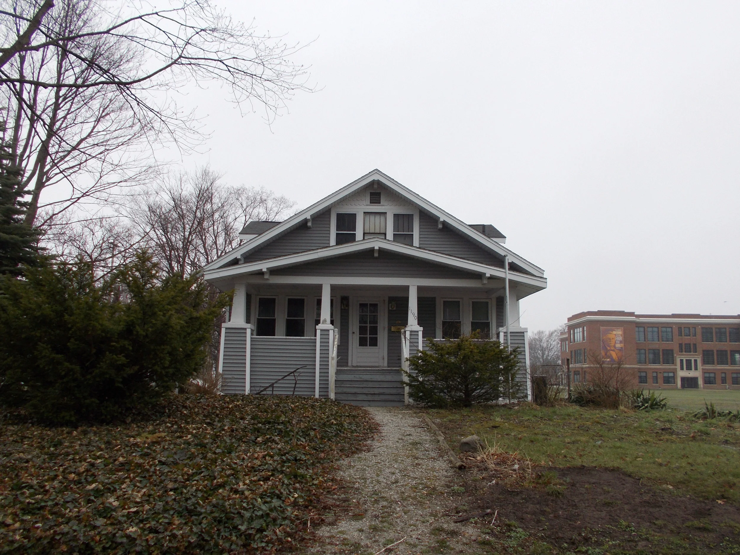 The House on Ireland behind AveSure’s new Nims campus, was slated for demolition.