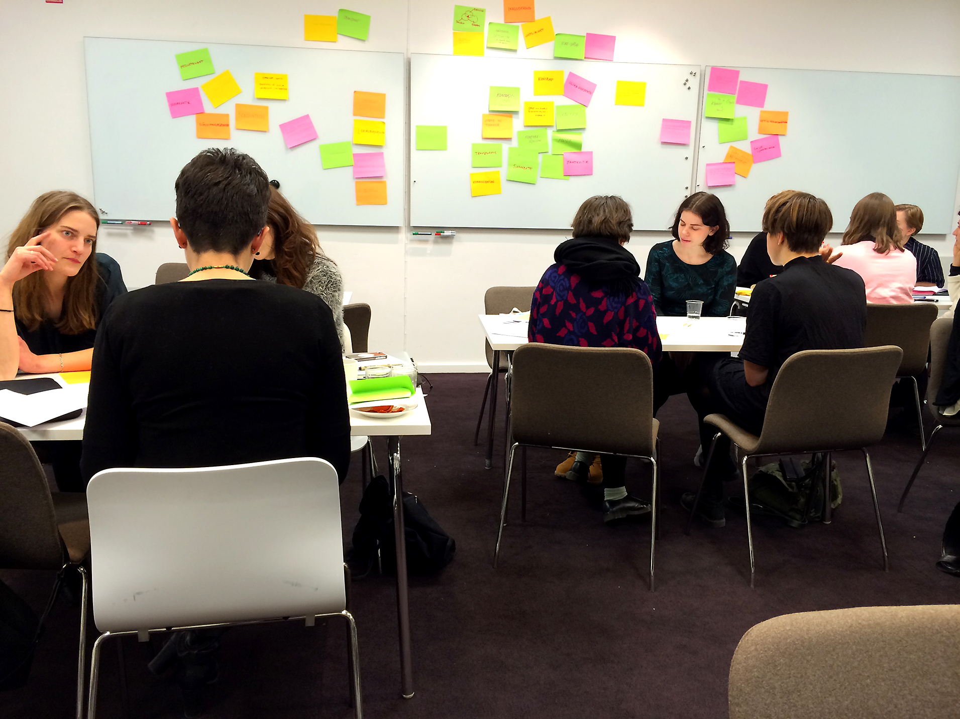 Deltagarna fick arbeta med att ta fram framtidsbilder, i de flesta fall skapa ett scenario som uppnådde ett jämställt och jämlikt samhälle inom dagens politiska, ekonomiska, sociala strukturer och infrastruktur; och ett som rörde sig bortom rådande system. Resultaten dokumenterades genom att lista nödvändiga förändringar. 