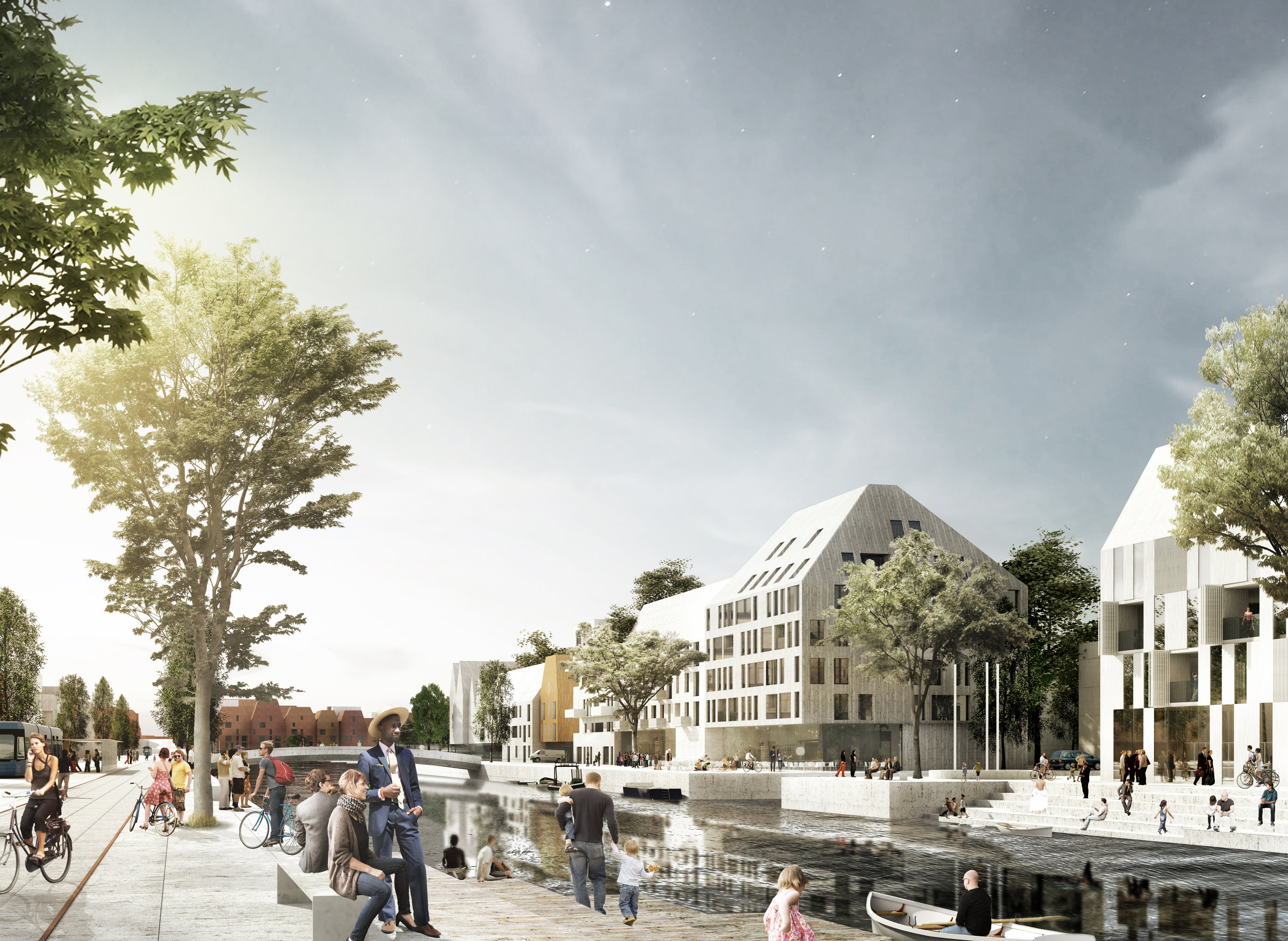 Den öst-västra kopplingen definieras av en serie vattenrum.