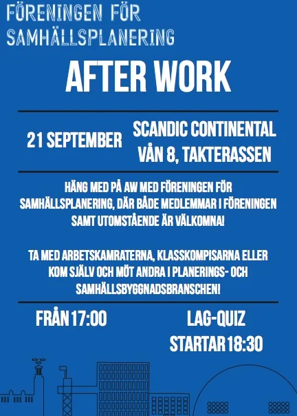 Stockholm Mälardalen- AW med quiz