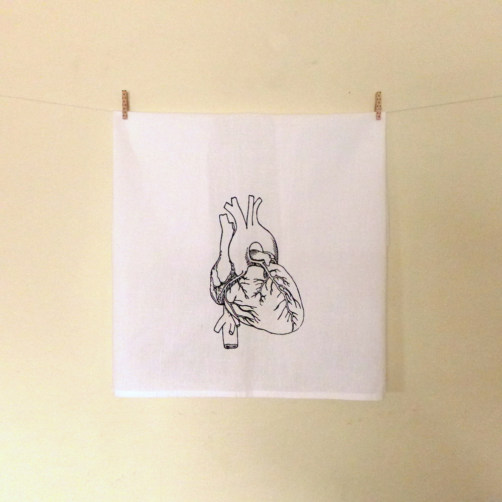 Anatomical Heart Dishtowel