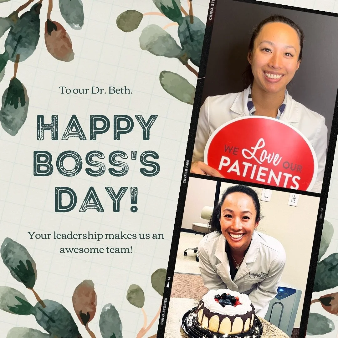 Happy Boss&rsquo;s Day to our Dr. Beth, the smile mastermind behind it all.🤗🦷💼 Your leadership, precision, and passion for perfecting smiles inspires us every day. Thank you for being the heart of our team and the reason behind so many confident g
