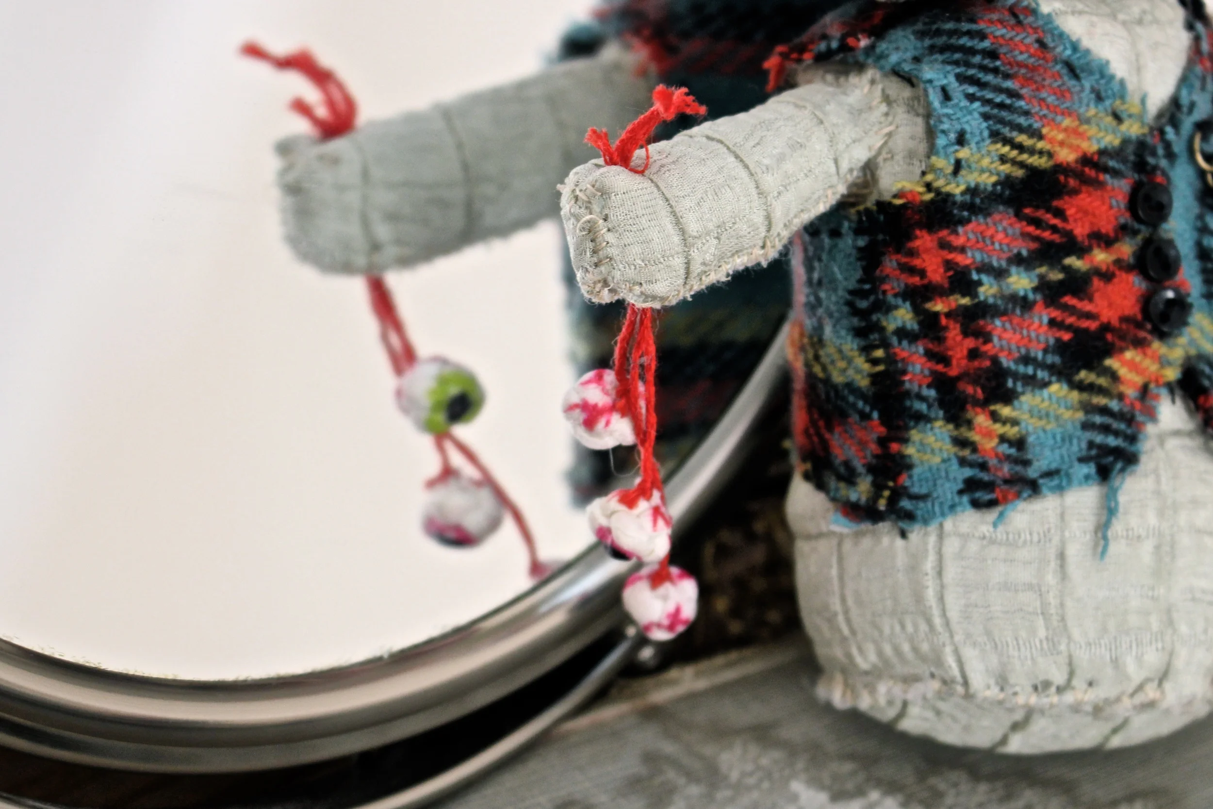  MADE ENTIRELY BY HAND WITH REPURPOSED MATERIALS. EACH DOLL IS ACCOMPANIED BY A PERSONALIZED BOOK AND CREATED TO SOOTHE MALEVOLENT AILMENTS TO THE HUMAN SPIRIT. 