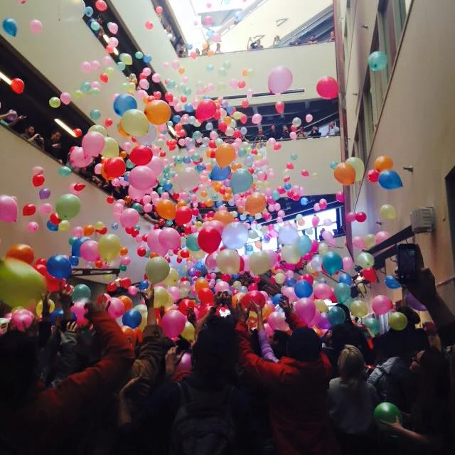 The Balloon Drop. Courtesy of the Make It Rain Facebook Page. 