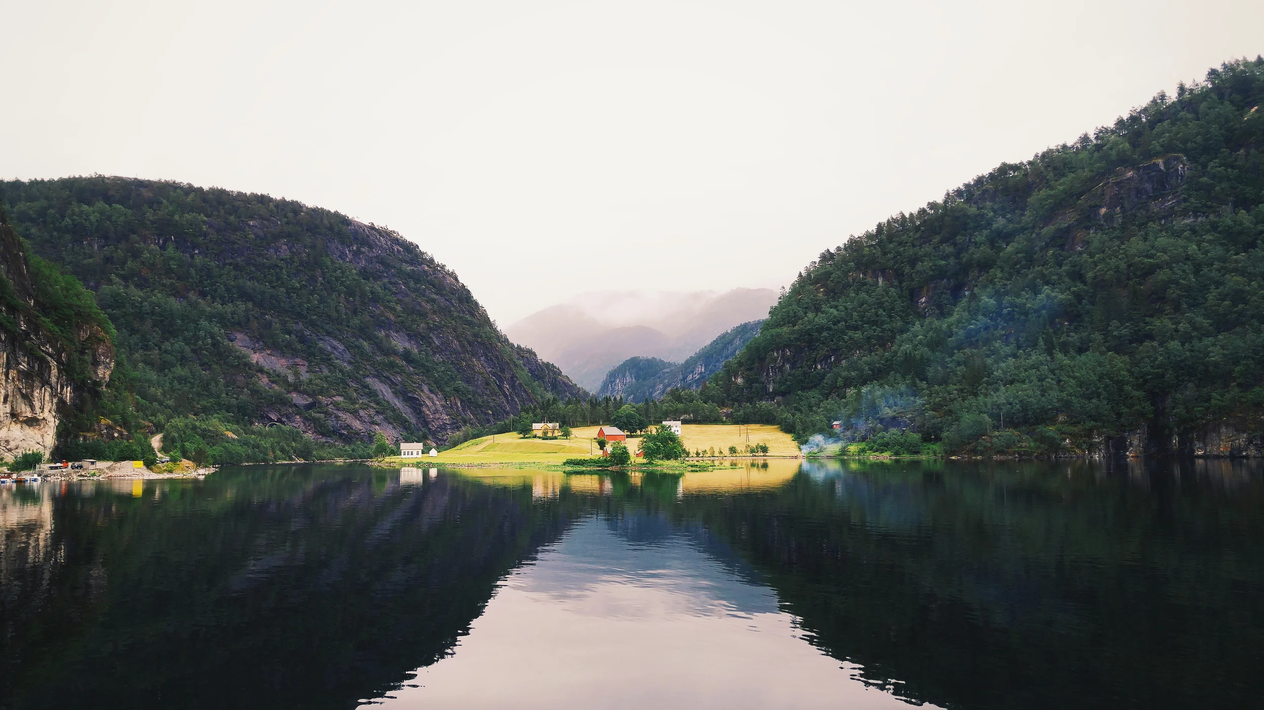 Bergen is ethereal. It seems to be this little paradise that has thrived under incredible conditions. *Note that the above photo is of an island within the fjords and is not Bergen.