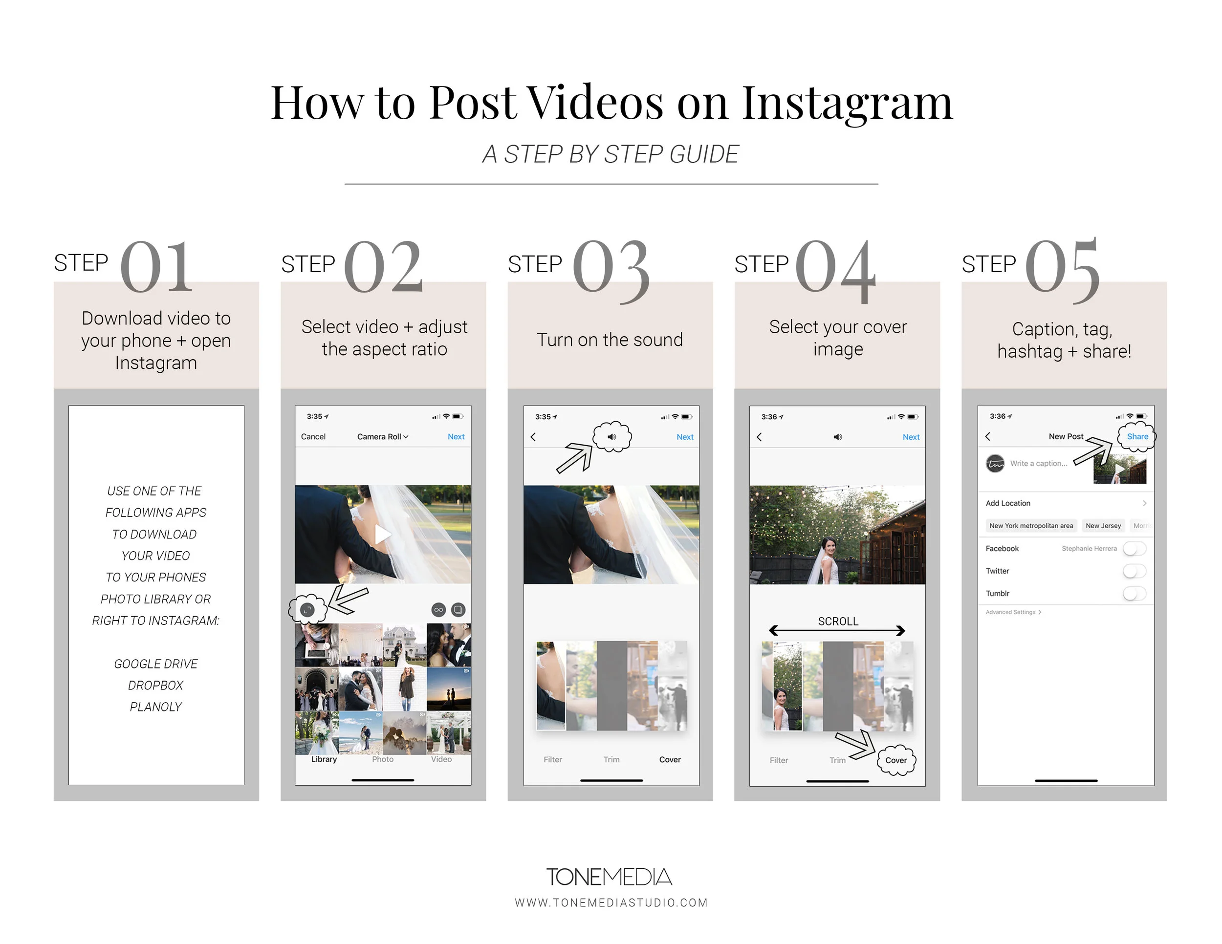 NJ Wedding VideographerHow to Post Videos on Instagram