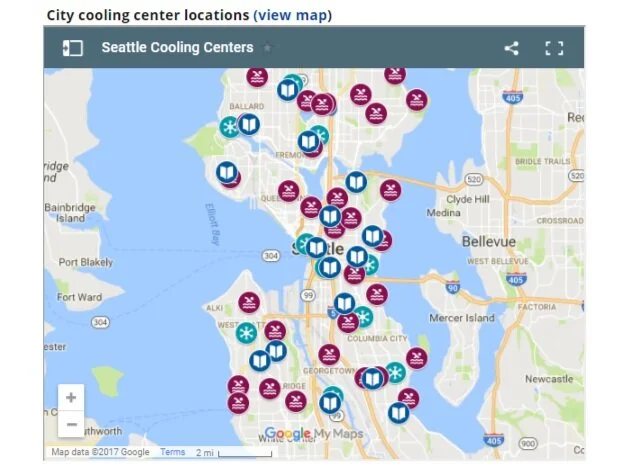 Interactive Map of Cooling Centers