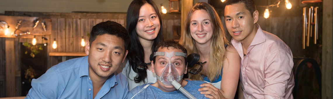 Some of the Pison team. From left to right, David Cipoletta, Wenxin Feng, Bobby Forster, Casey Forster and Dexter Ang