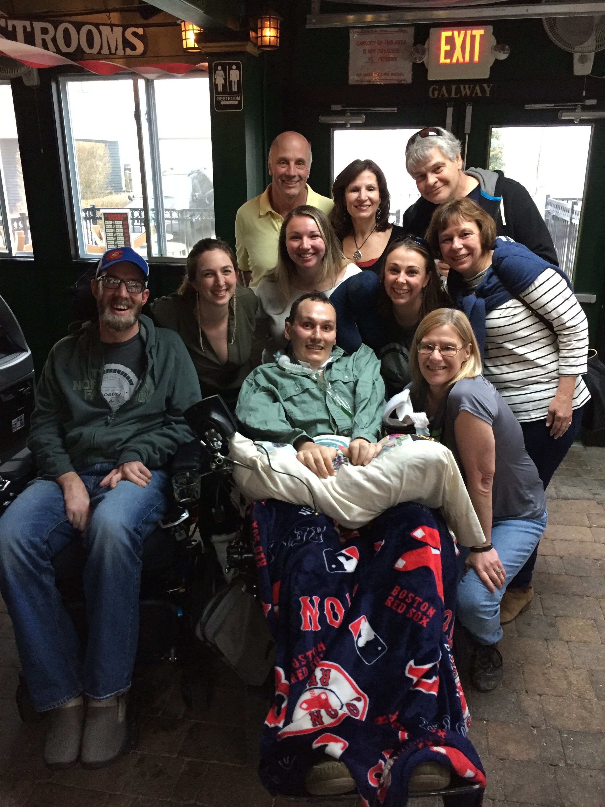 The Forster Family with fellow ALS Warrior, Kyle Connors.