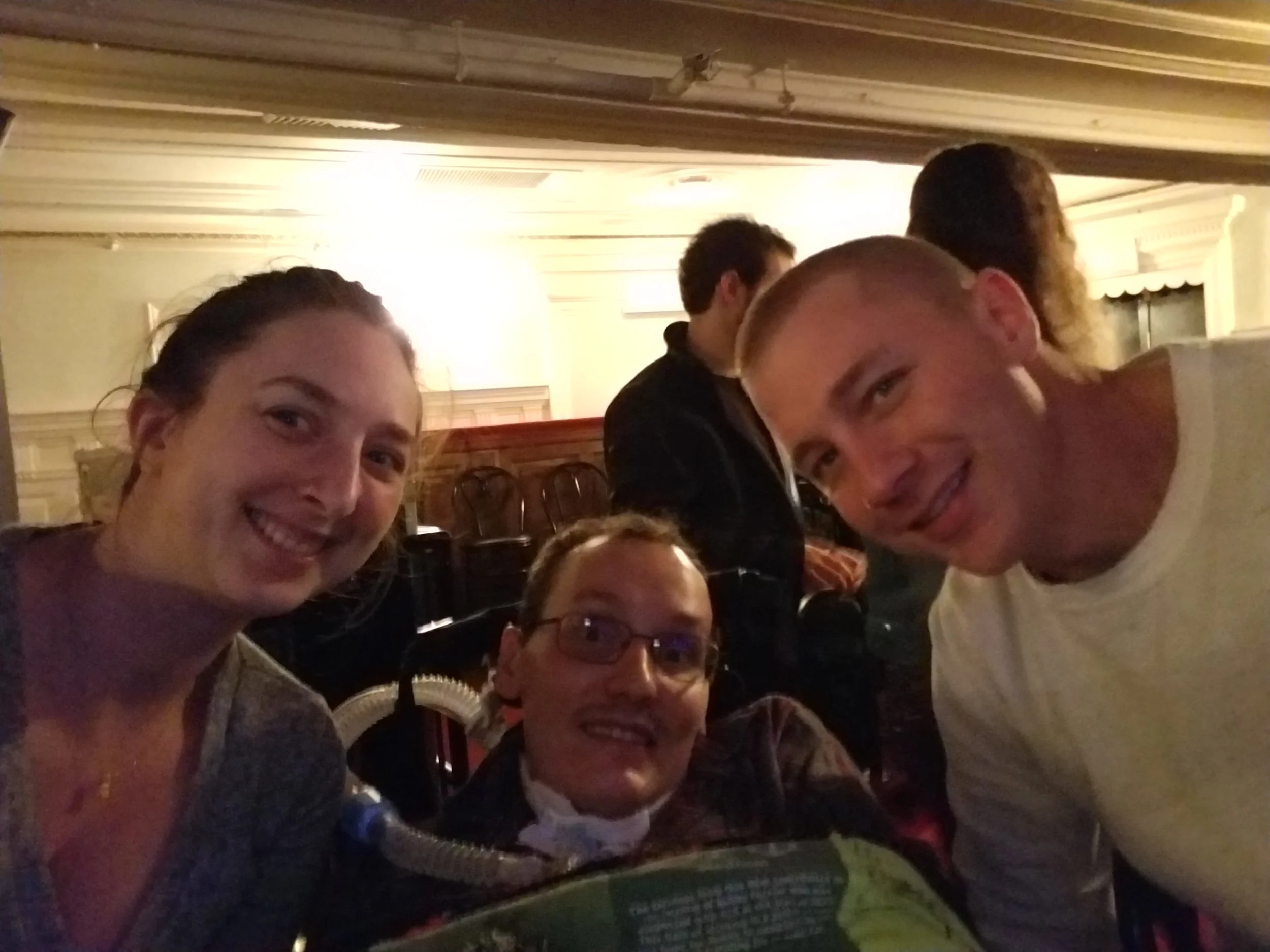 At the Wilbur Theater waiting for Trevor Noah
