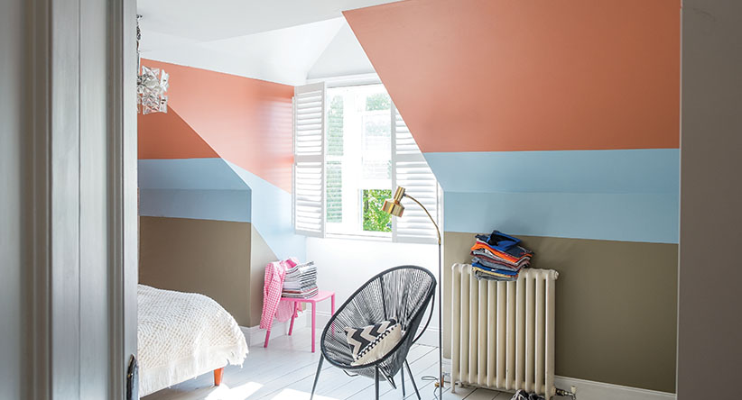 Satin paint on walls - Image courtesy of Farrow & Ball