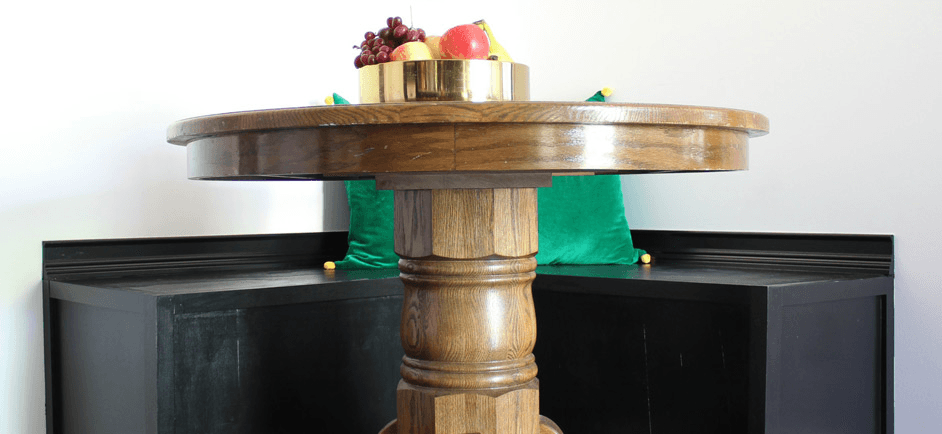 Semi-gloss paint on bench - Image courtesy of Behr