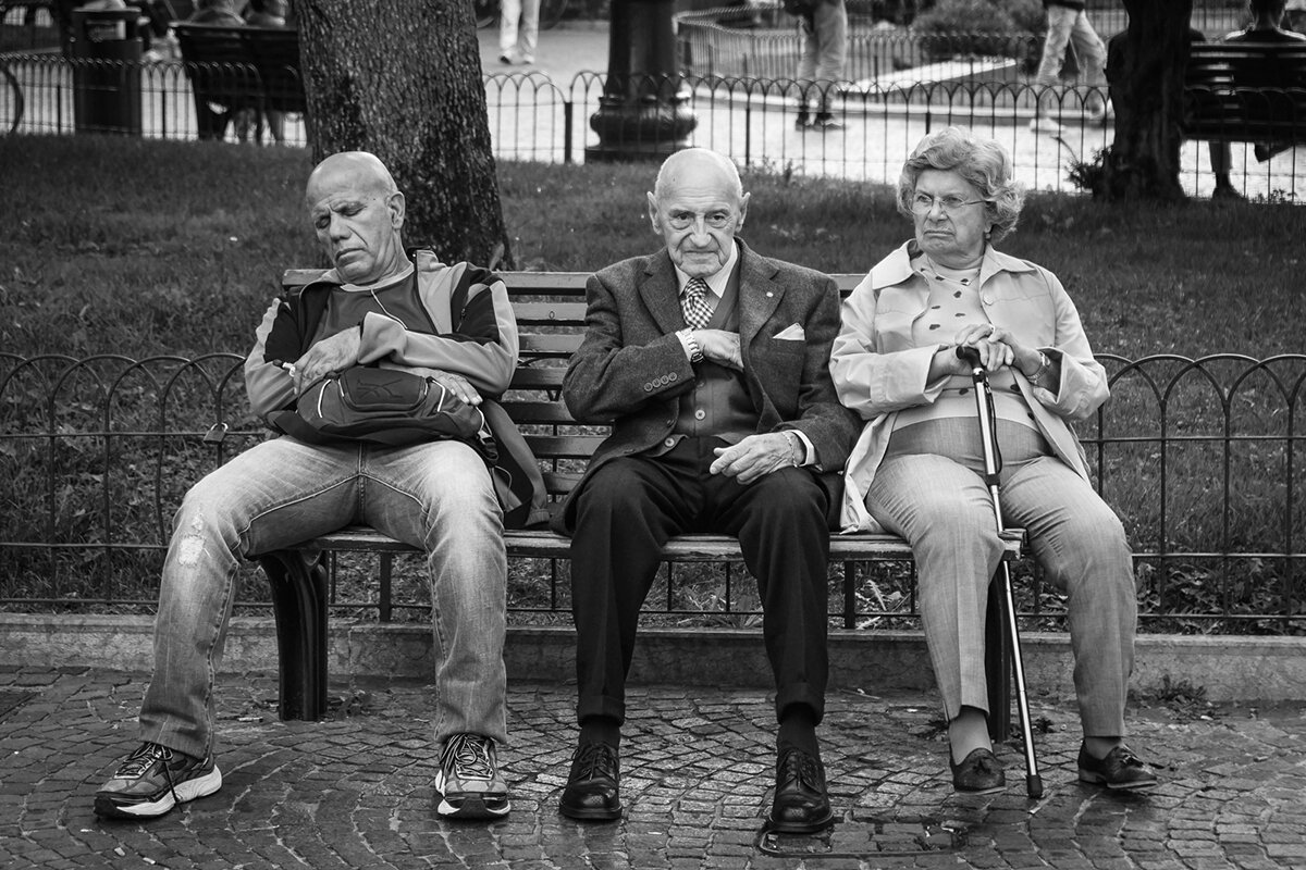 Bench on Piazza Bra