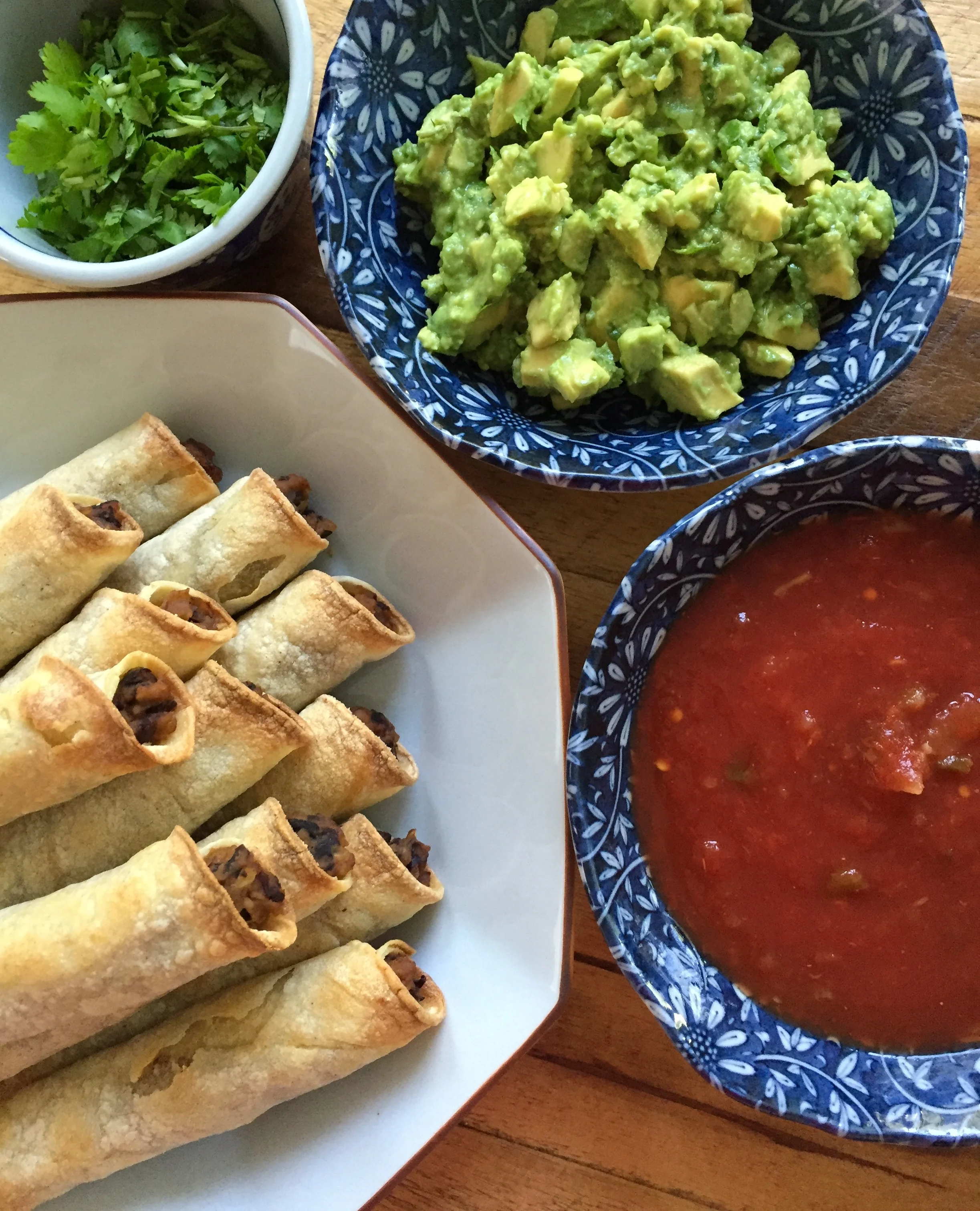 Baked Black Bean Taquitos