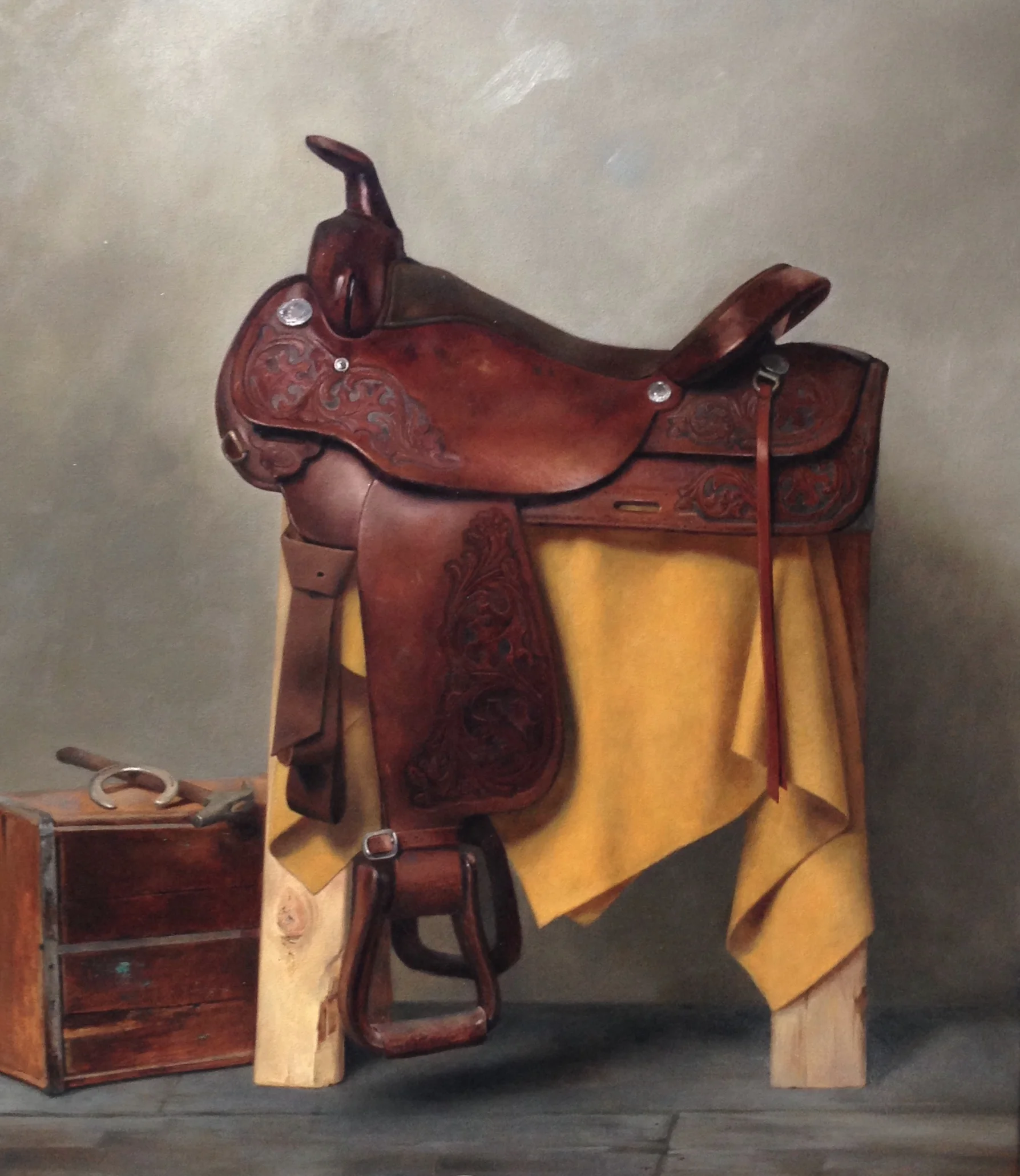 Dale Zinkowski, Circle Y, oil on canvas, 42x37 in