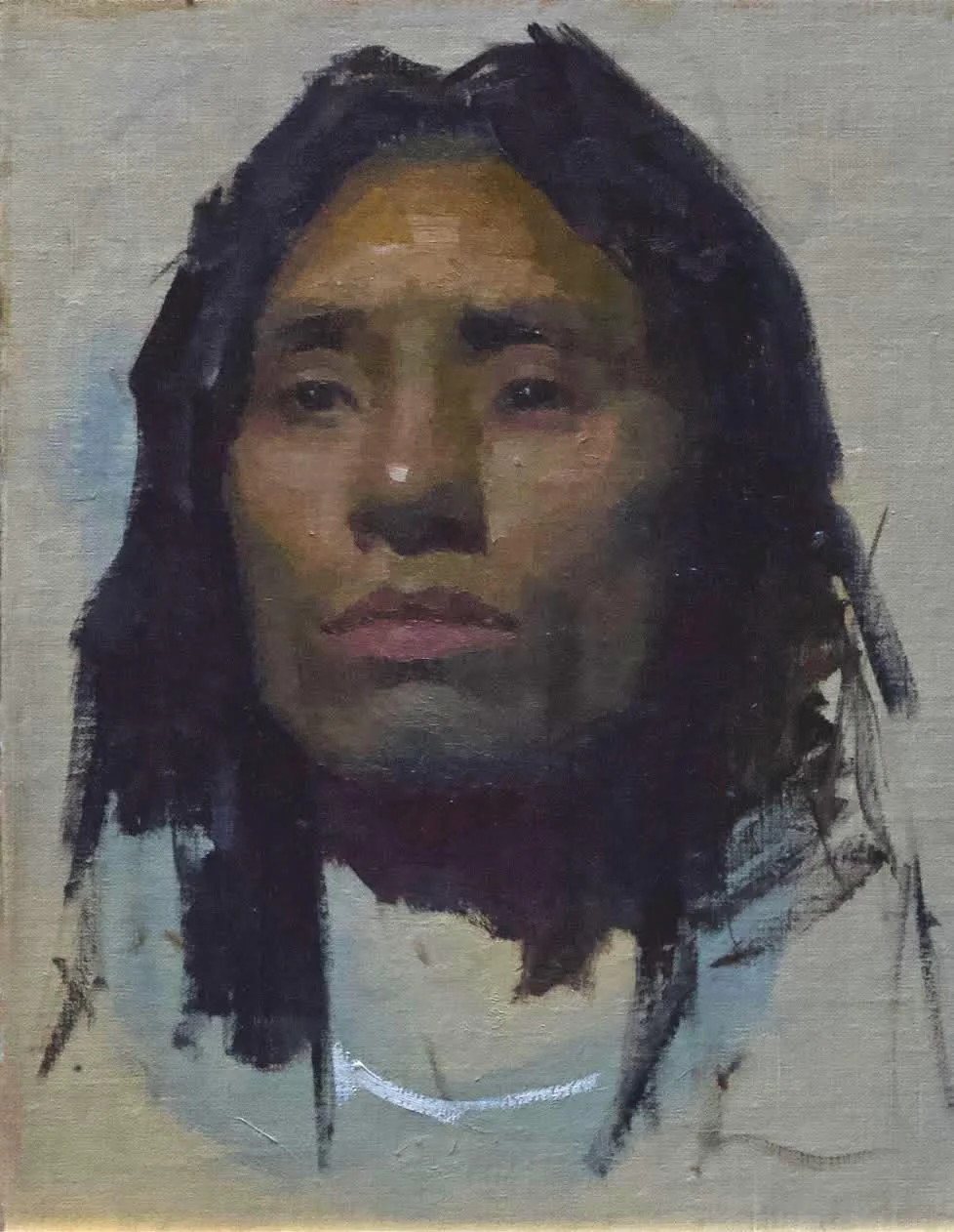 Dale Zinkowski (b. 1975) Tenzin , 2018 8 x 10 in. oil on linen