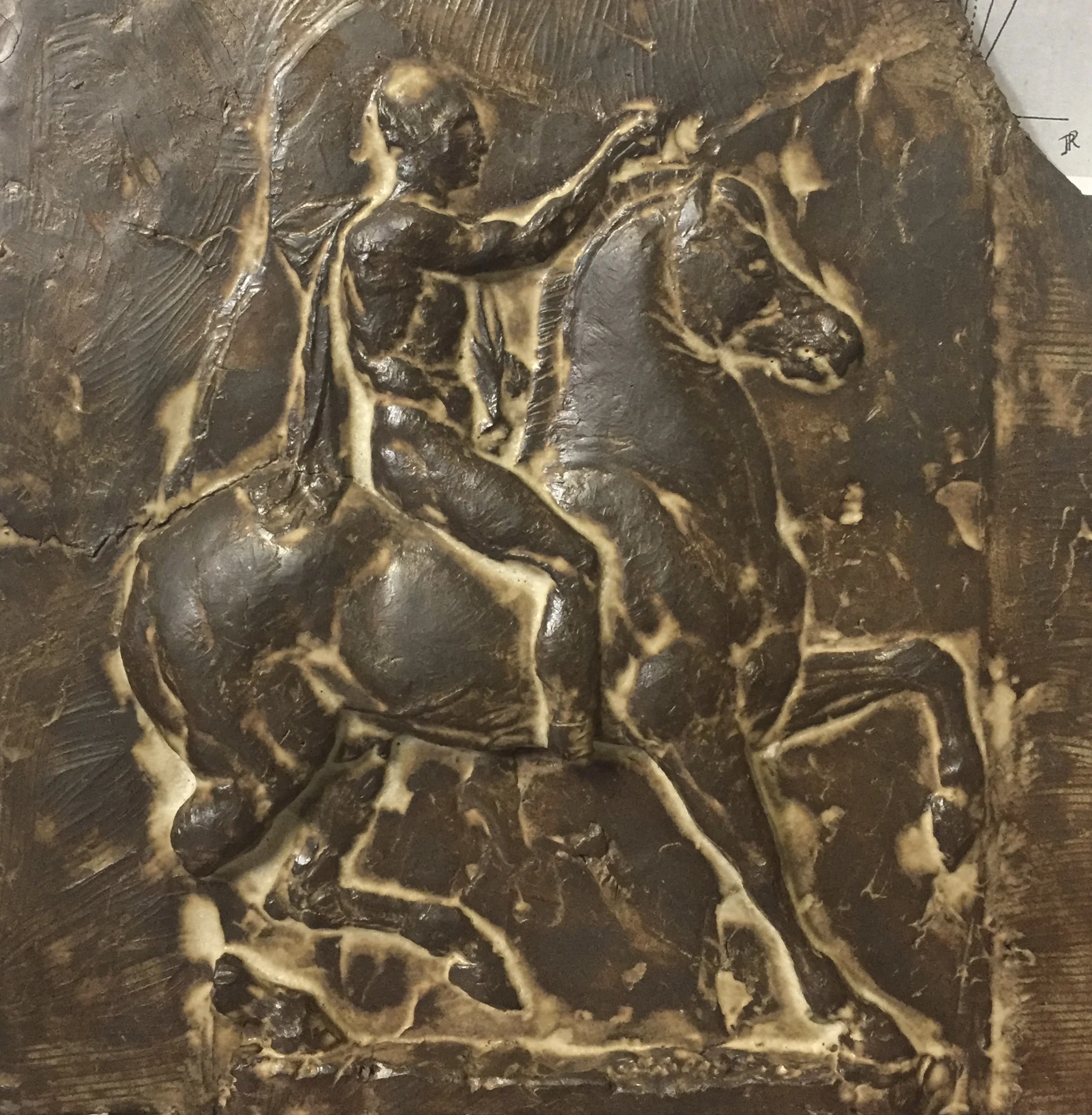 Hellenistic Copy by Zoe Dufour, 2015, stoneware with cream glaze, 14 x 14 x 14 in, $150