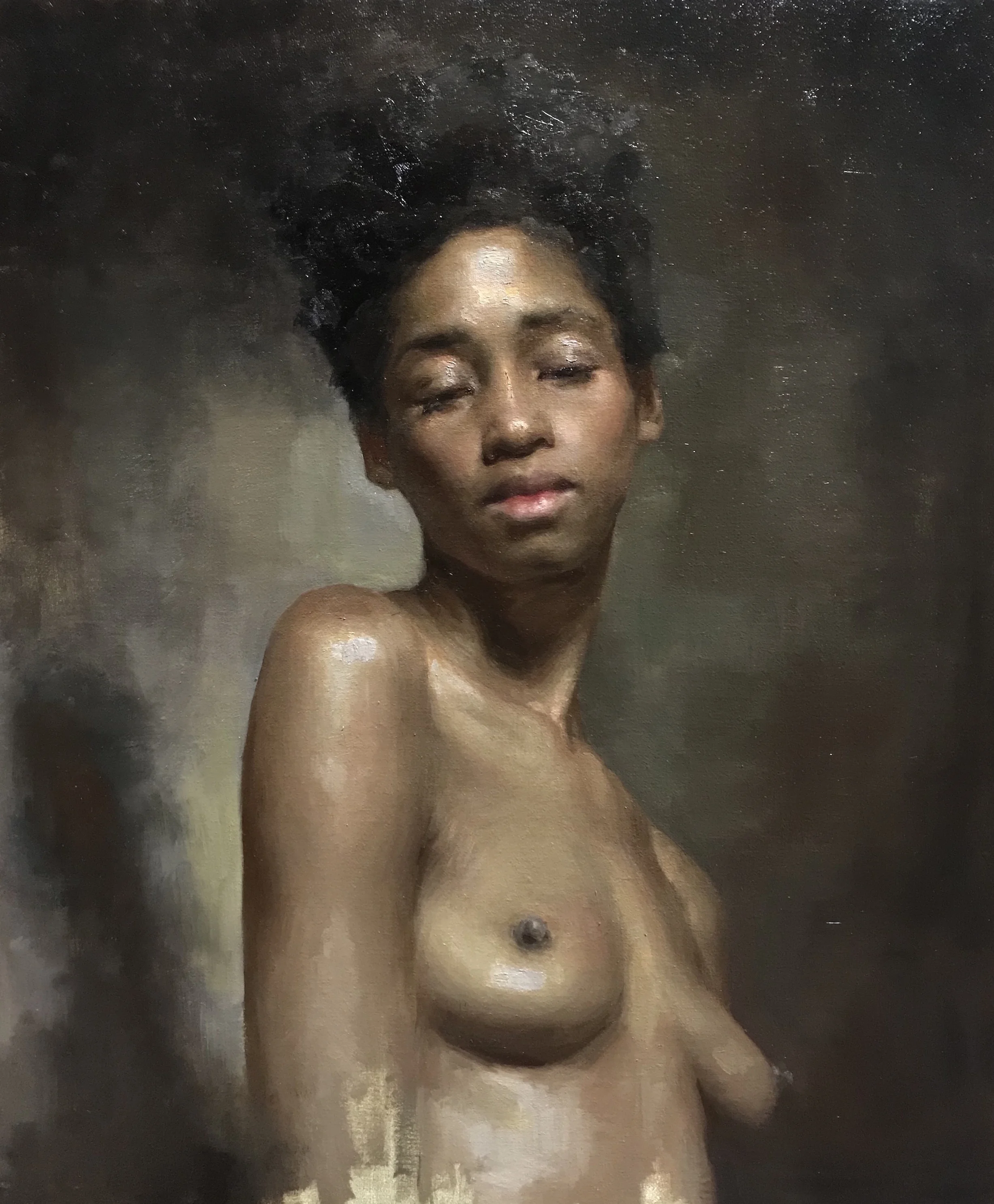 Ruby by Rui Li, 2017, oil on linen, 20 x 24 in, $5,000