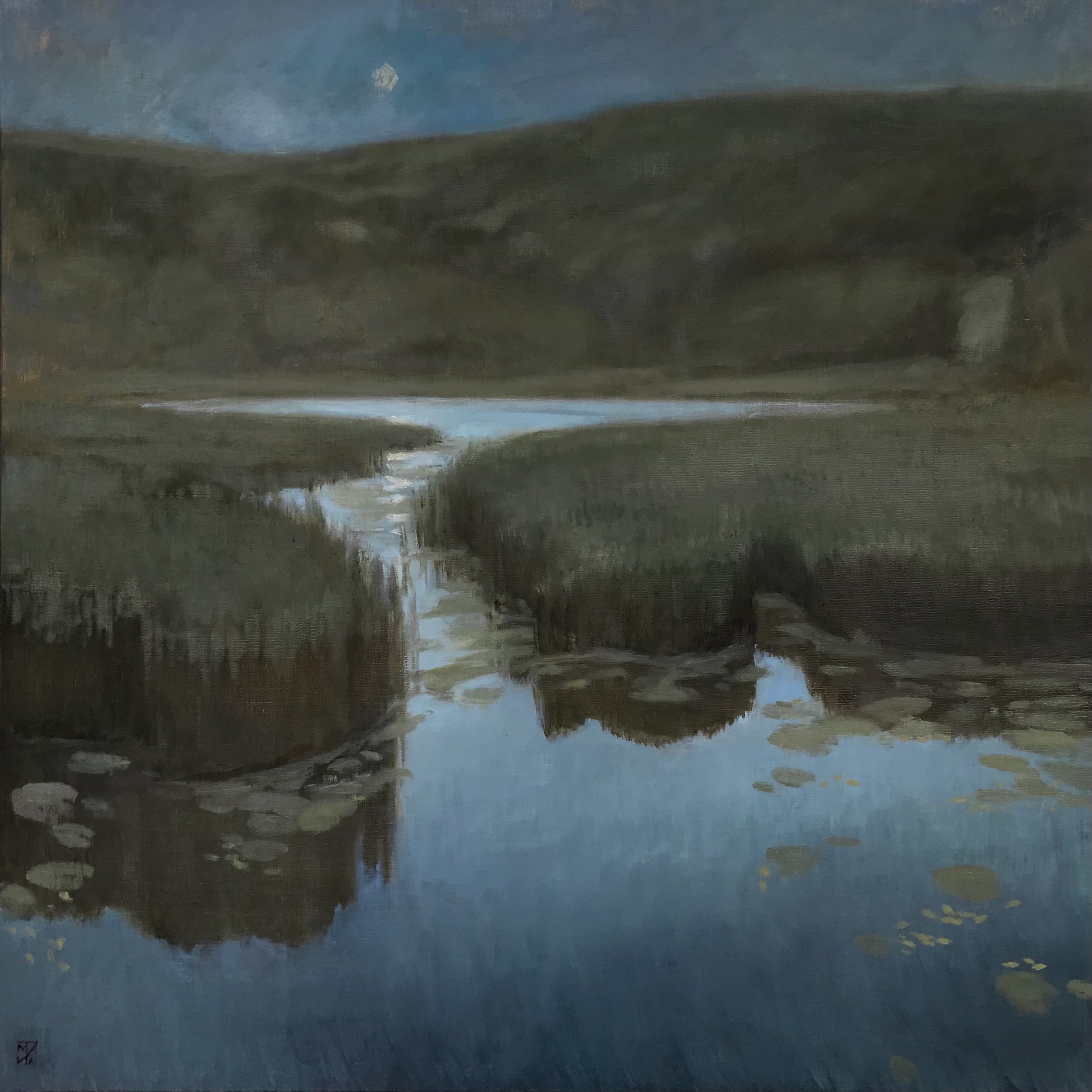 Beeslick Pond Diptych, Moonrise.jpg