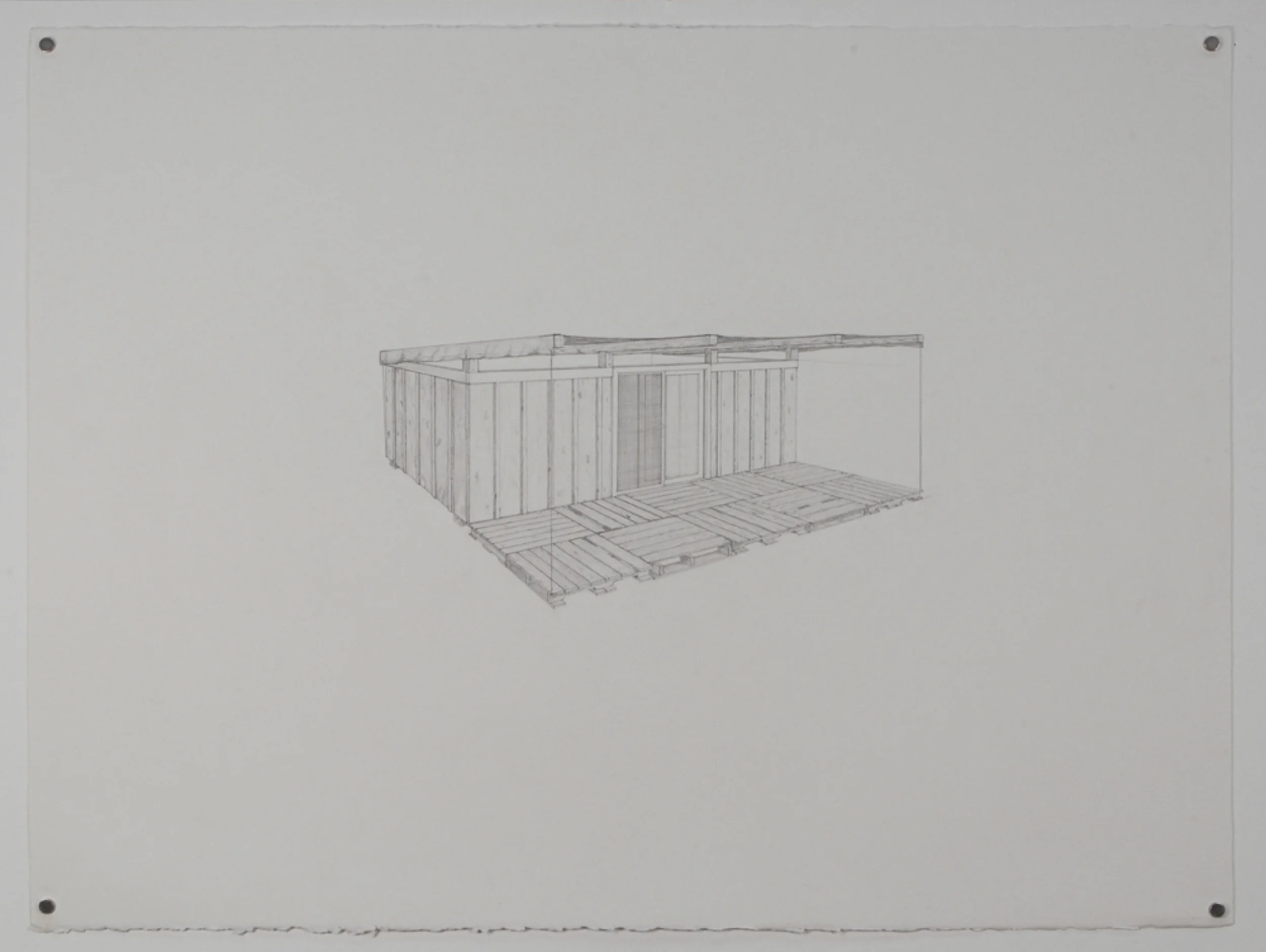 Copy of Dumpster 3 / graphite on paper / 22 x 30"