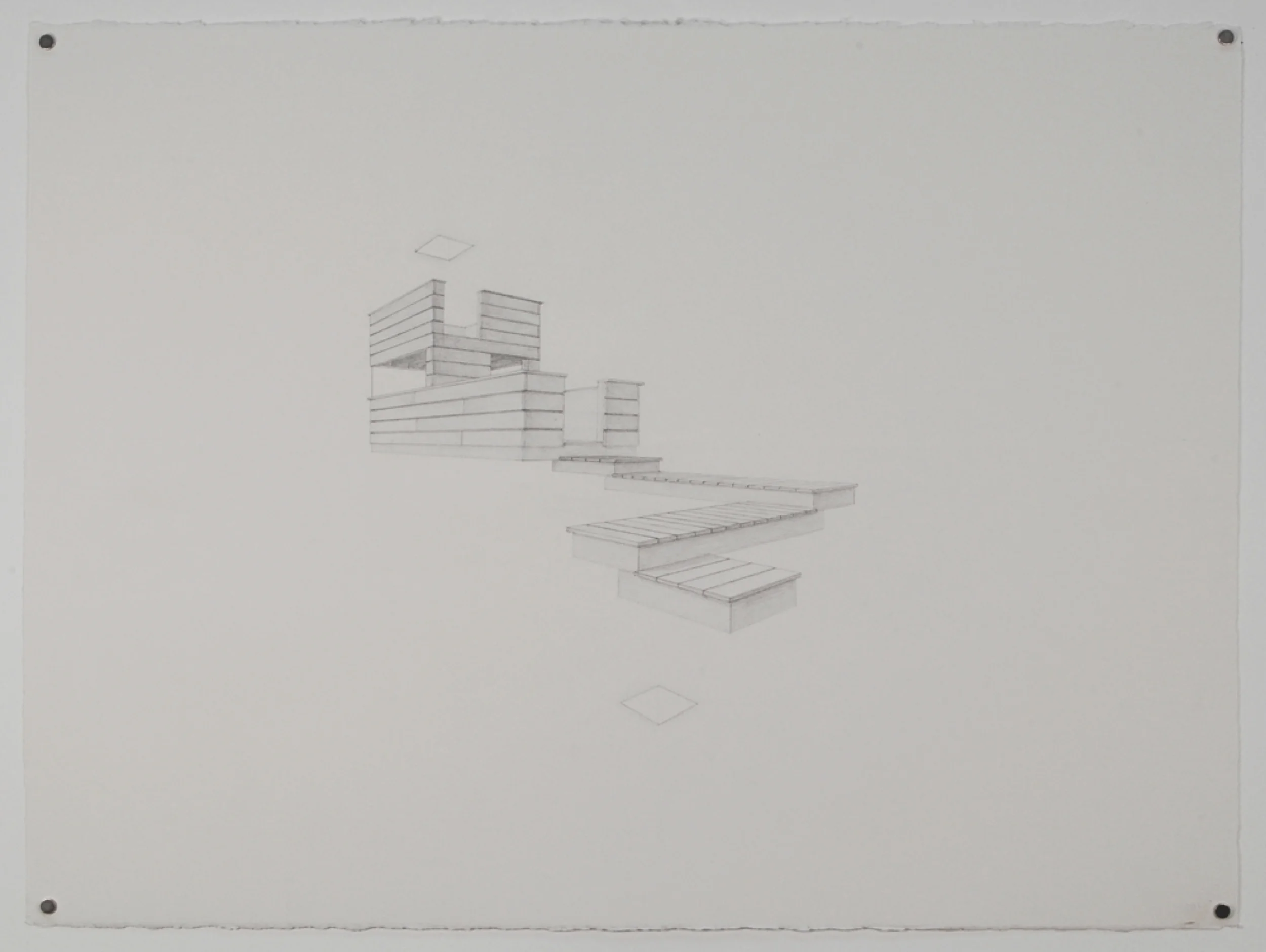 Copy of Tree House 2 / graphite on paper / 22 x 30"