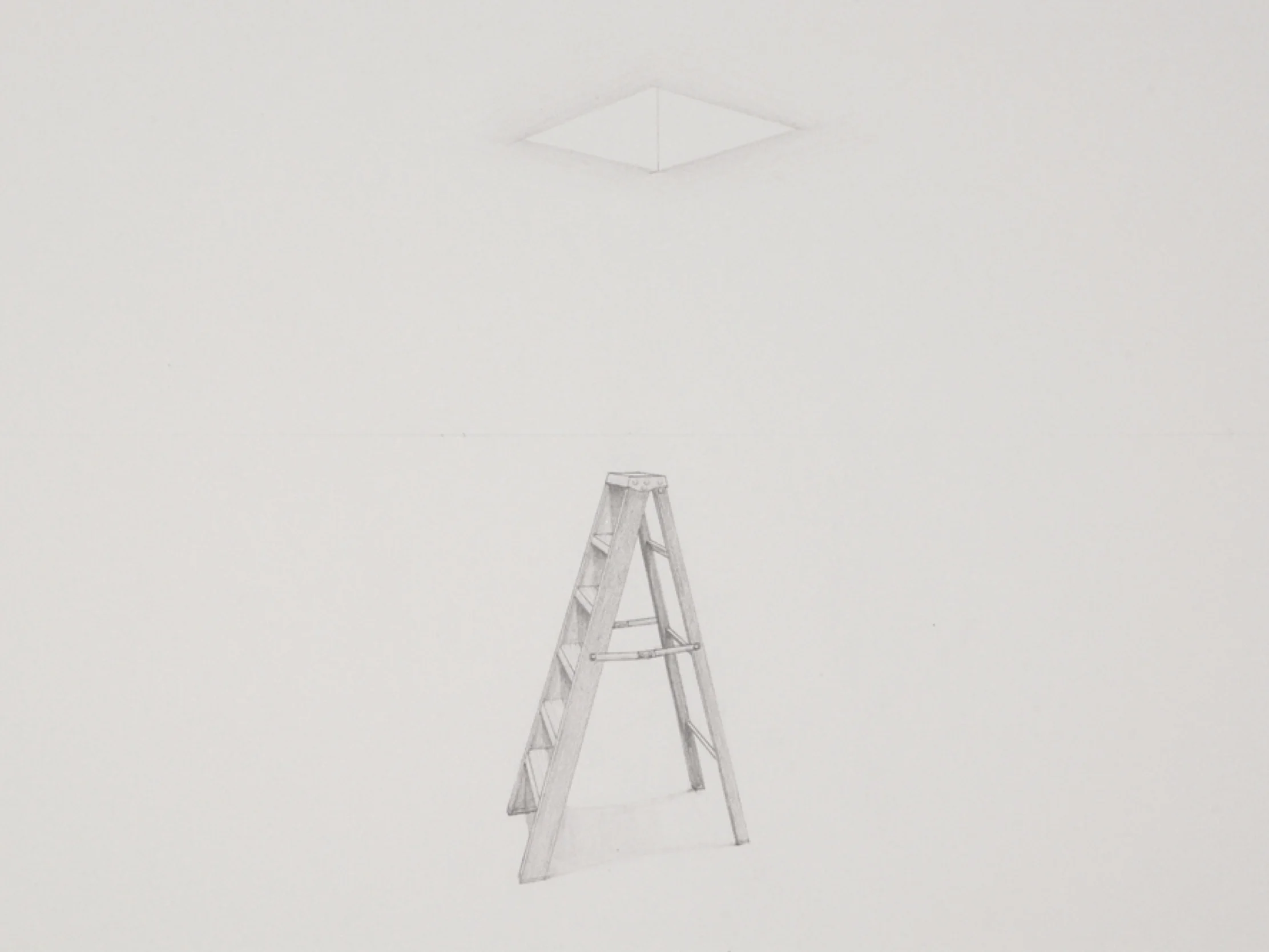 Copy of Ladder (detail) / graphite on paper / 22 x 30"