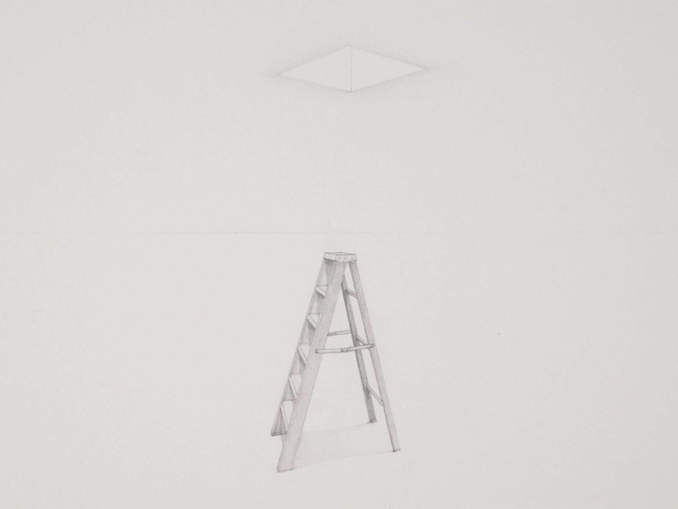 Copy of Ladder (detail) / graphite on paper / 22 x 30"