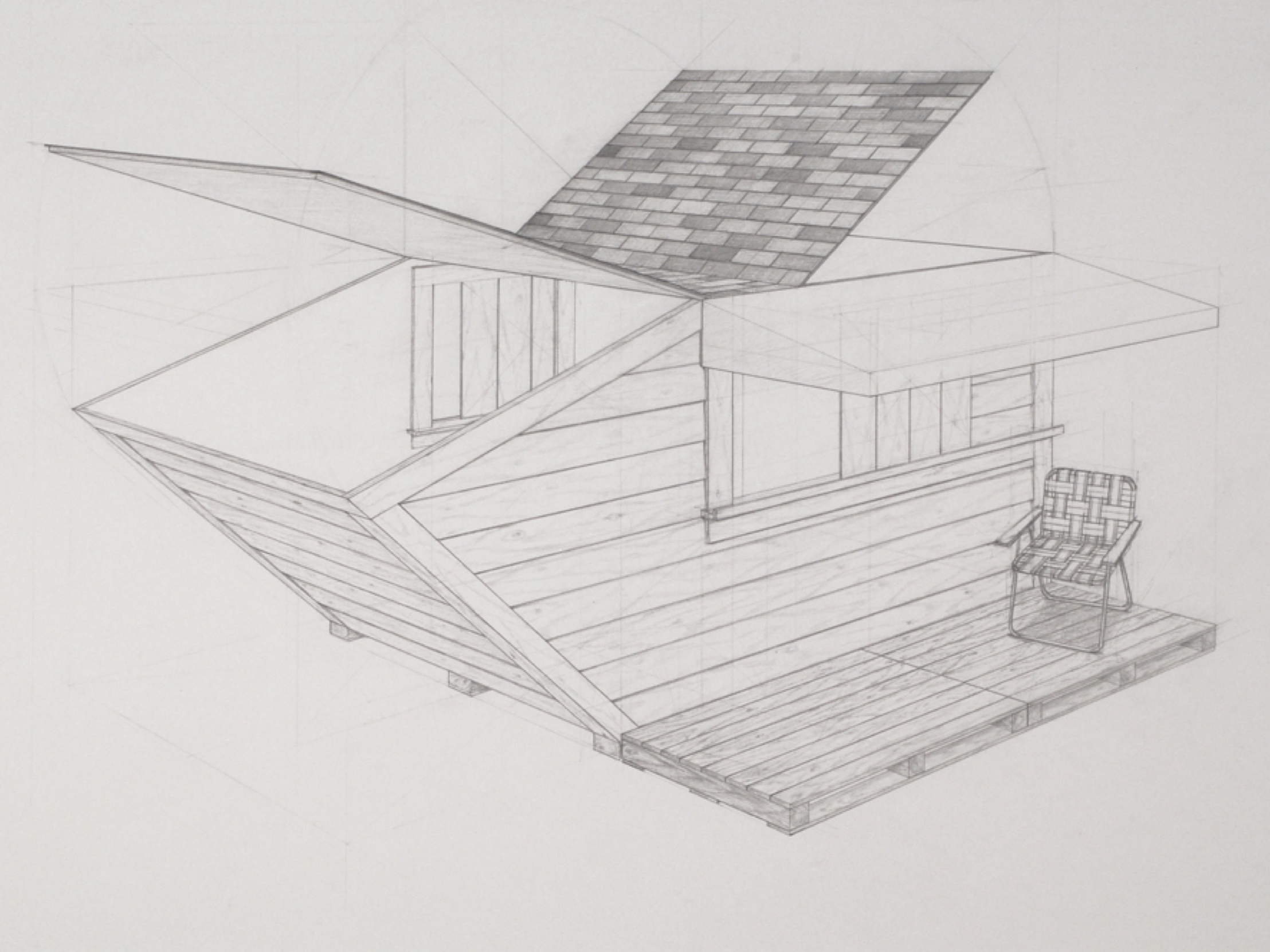Copy of Dumpster 1 / graphite on paper / 22 x 30" / SOLD