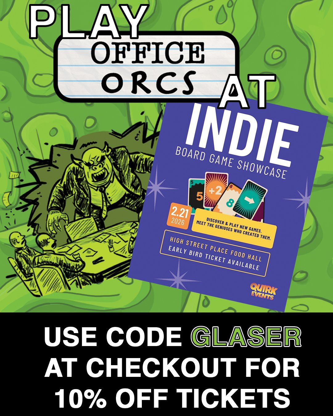 For the last 3 years I've been attending this indie board game showcase event in downtown Boston put on by @quirkeventshq. I've always had a good time meeting designers and trying out new games. This year for the first time I'm excited to be attendin