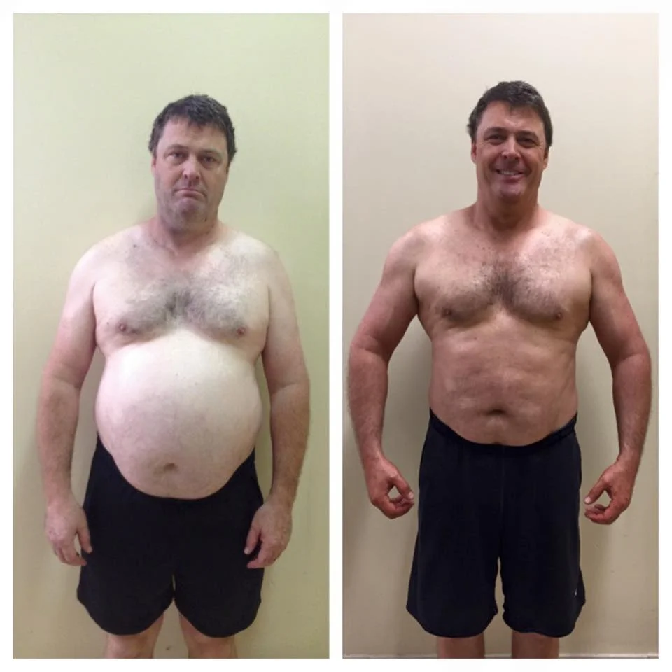 Chris: Before and After “I’ve lost weight! It’s been quite a difficult battle (and it continues!) this time around, but there’s no way I could have done it without the help of my friend So, publicly, here’s a HUGE “YOURE AMAZING” to my friend and fitness guru Hollis Liebman!” — Chris Hobbs