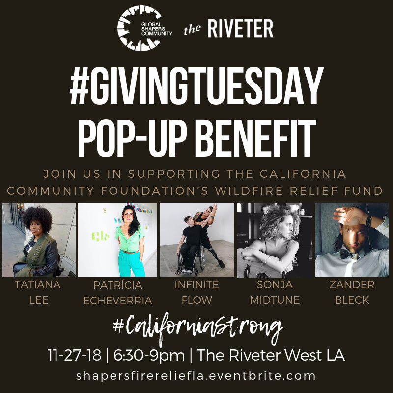 Outing: #GivingTuesday Pop-Up Benefit Performance to support victims of California fires