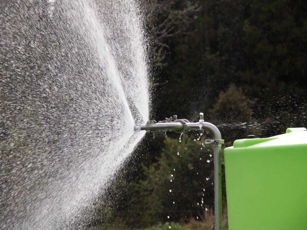 Cyclone Multi-Task Trailer Sprayer close up of spray nozzle