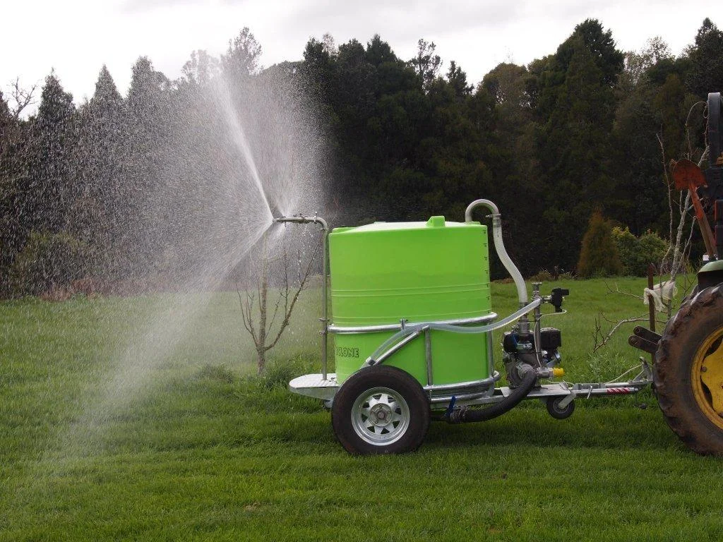 cyclone multi-task 1200 trailer sprayer in use