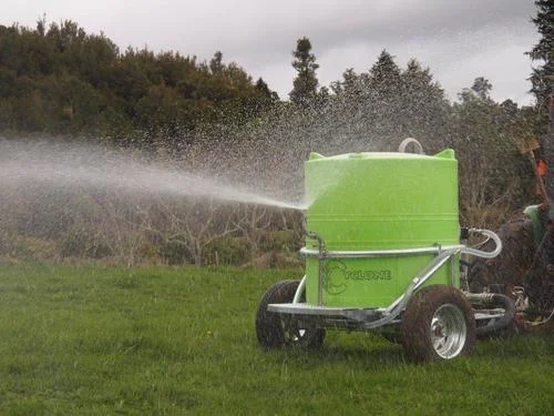 The Cyclone Multi-Task 1200 Trailer Sprayer by Chaos Springs delivers up to 17 metres of spray