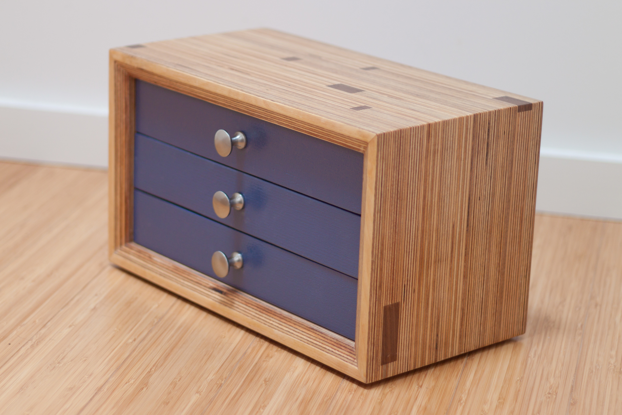 Custom Jewelry box made from scrap europly plywood.