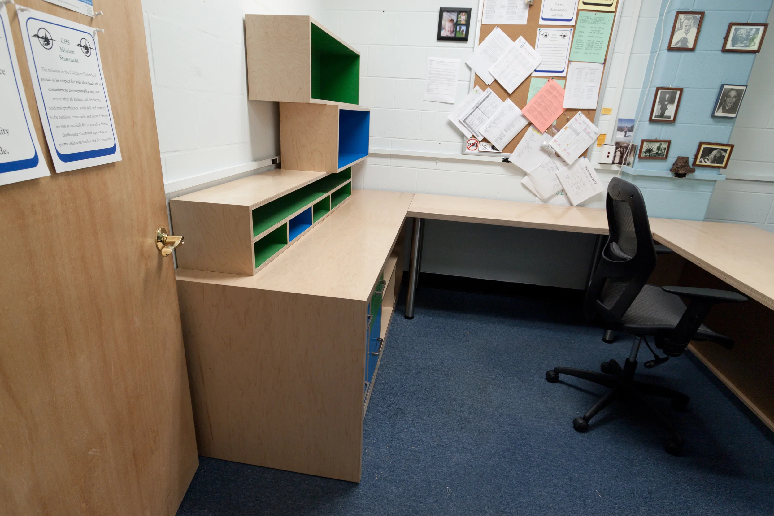  Desk @ Vice Principal's office, Colchester High School 