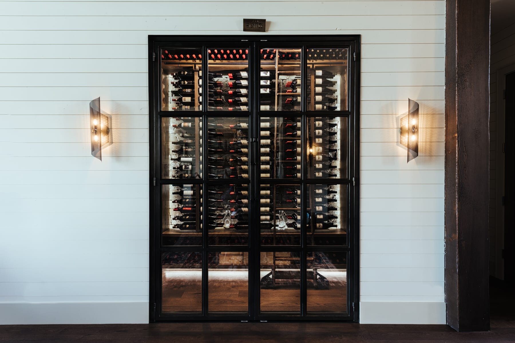 Luxe Lodge Wine Room by Sommi Wine Cellars