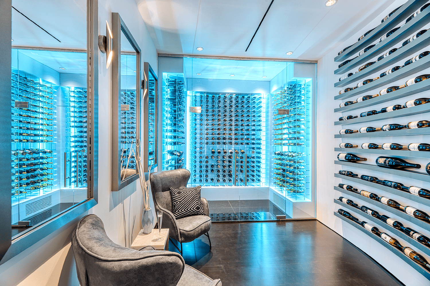 SW Hills Custom Wine Room by Sommi Wine Cellars