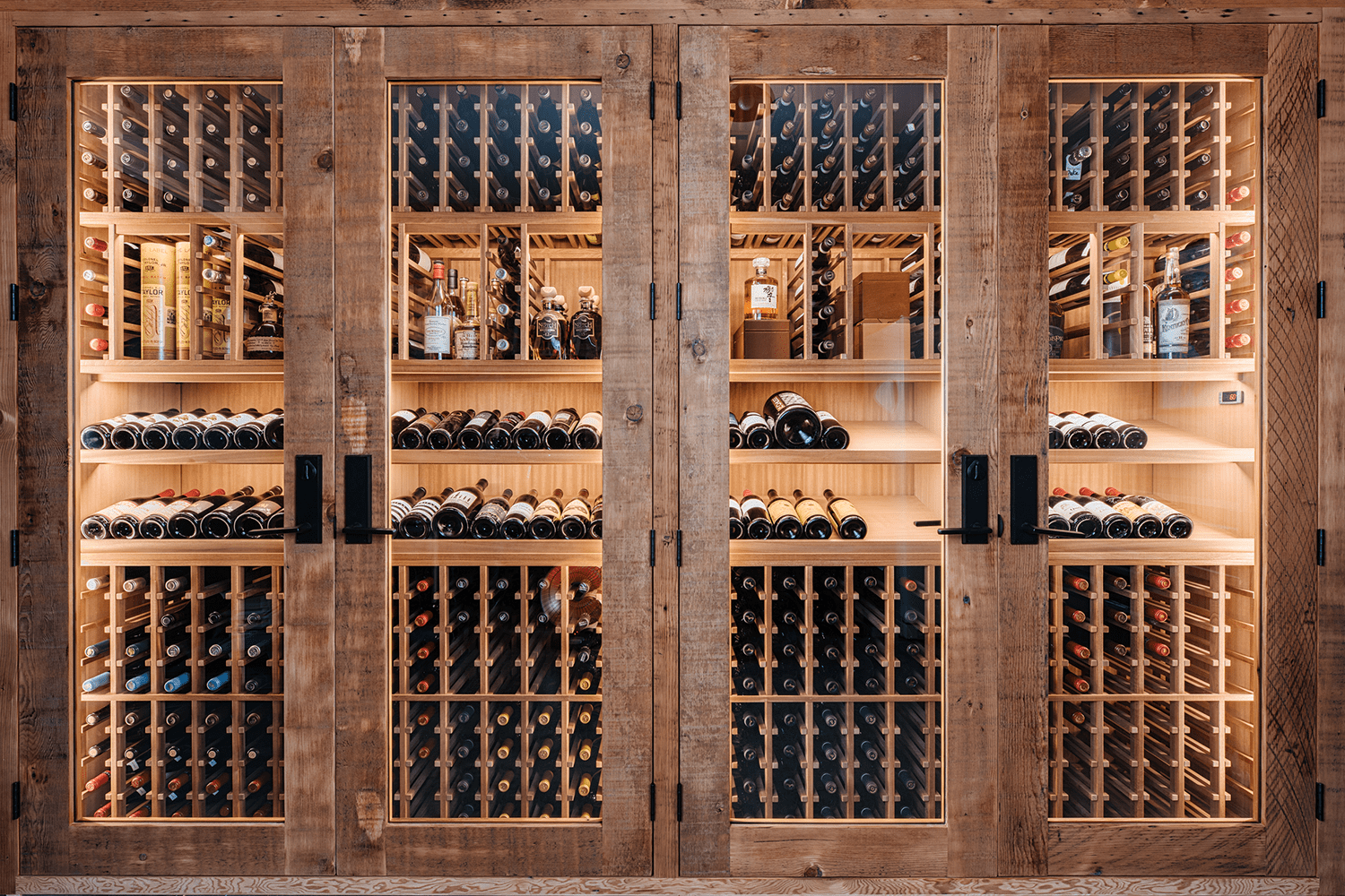 Sauvie Island Custom Wine Cellar Garage Conversion by Sommi Wine Cellars