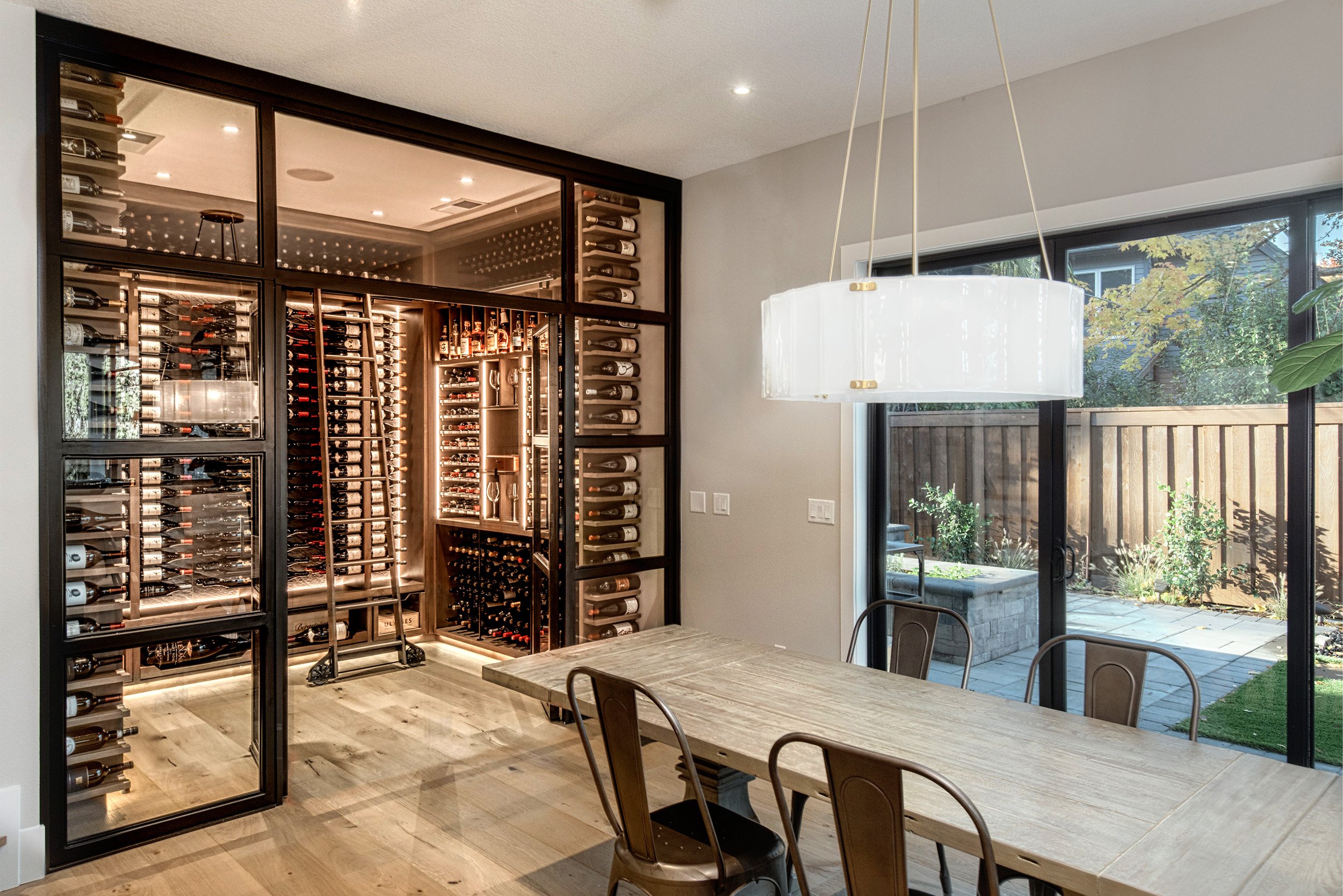 Modern Wine Room & Library - Sommi Wine Cellars
