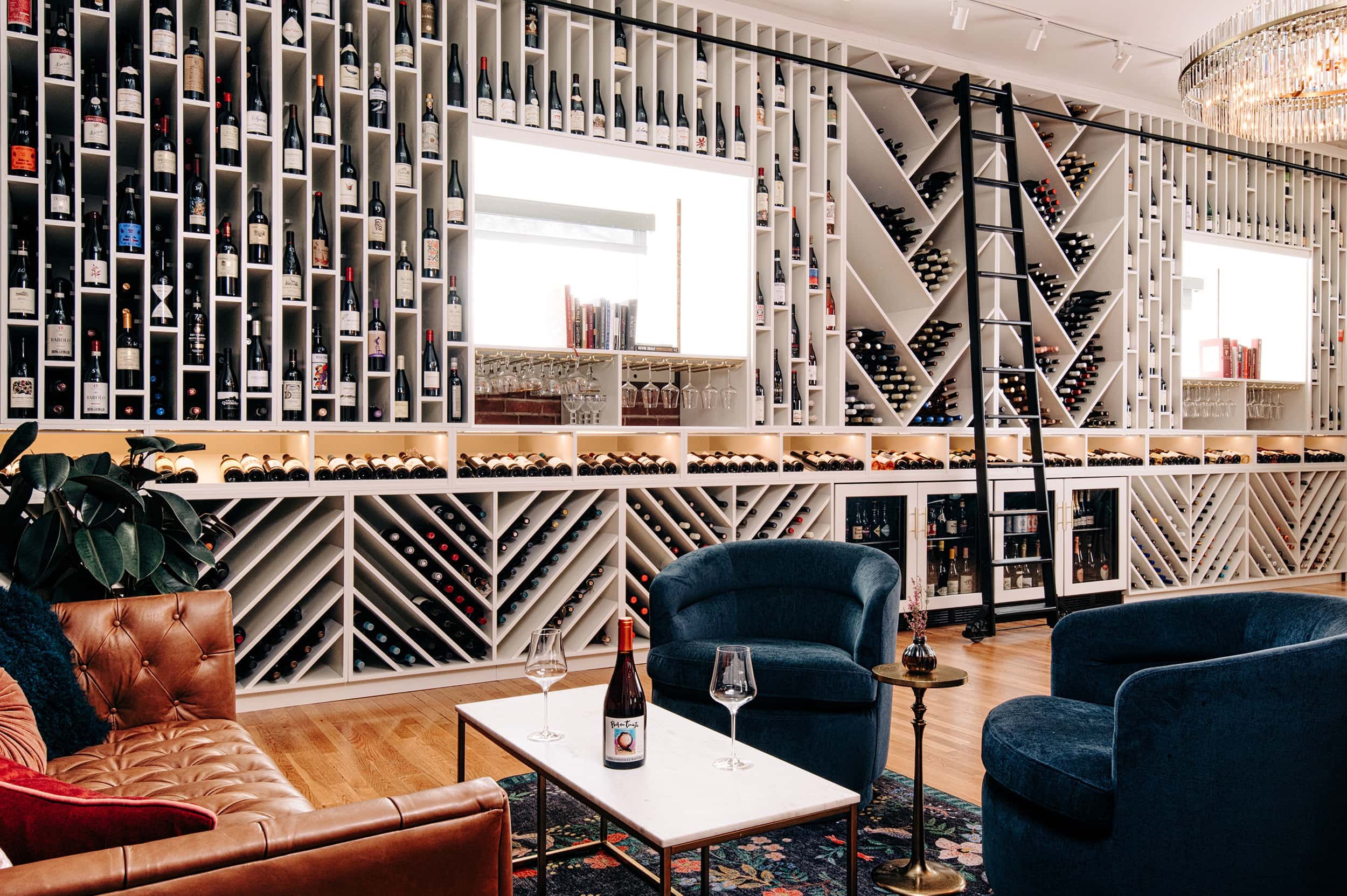 Ora et Labora - Portland Oregon Retail Wine Display & Wine Rack Design and Build by Sommi Wine Cellars