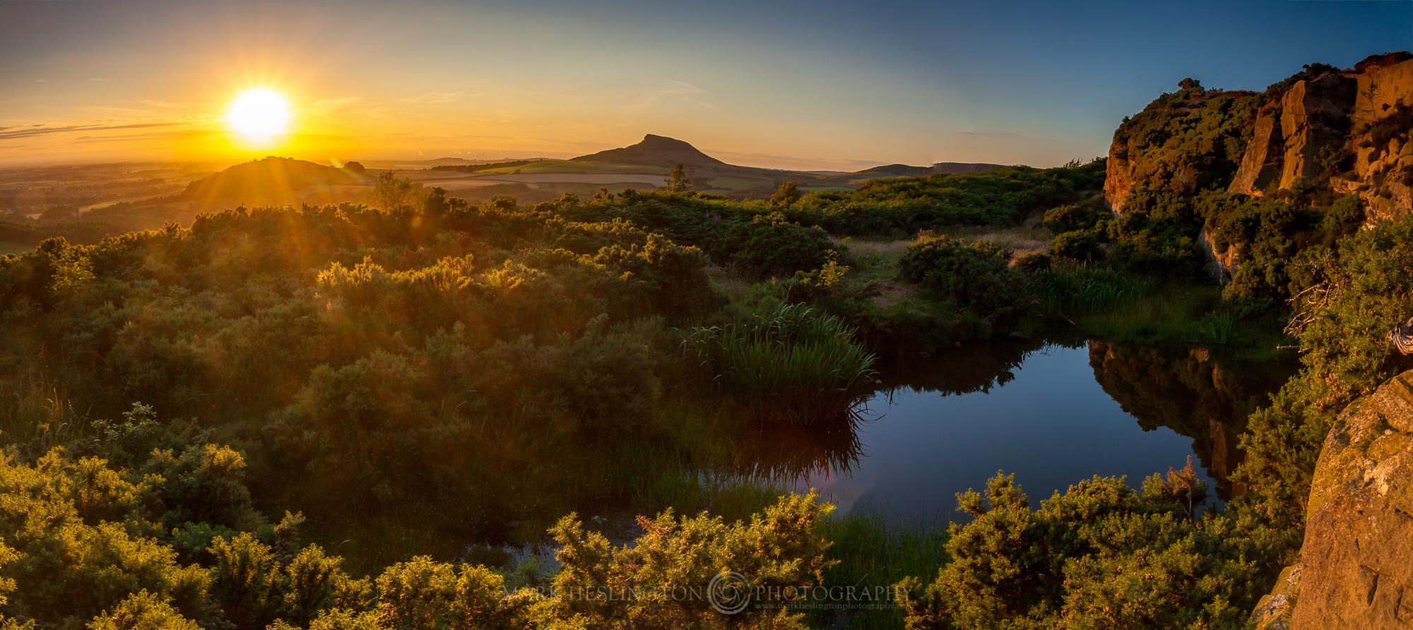 Roseberry Topping viewed from Griddle Gate, North Yorkshire Moors
