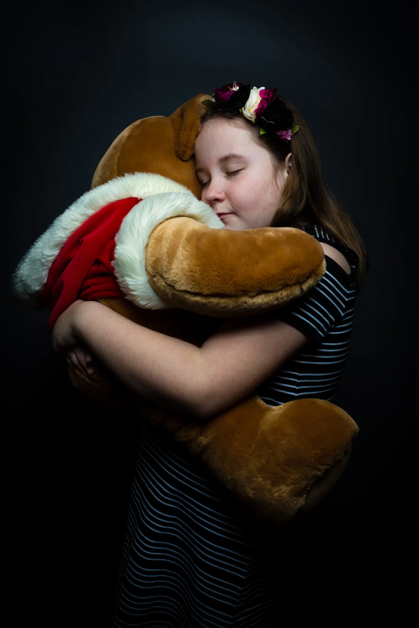 My beautiful daughter, Ashleigh, with the bear she has been photographed with every year since her birth ten years ago.