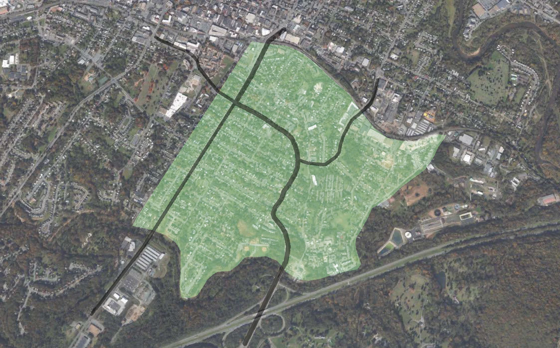  Neighborhood Extents: between 6th Street SE, Moore's Creek, and the CSX Railroad on the Southeast side of Charlottesville. 
